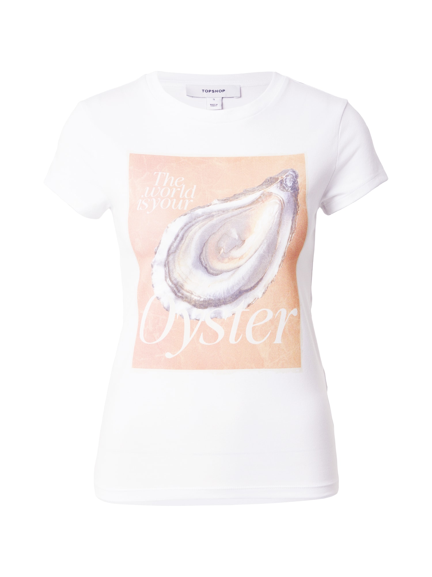 TOPSHOP Tricou KIA EVERYDAY galben / alb