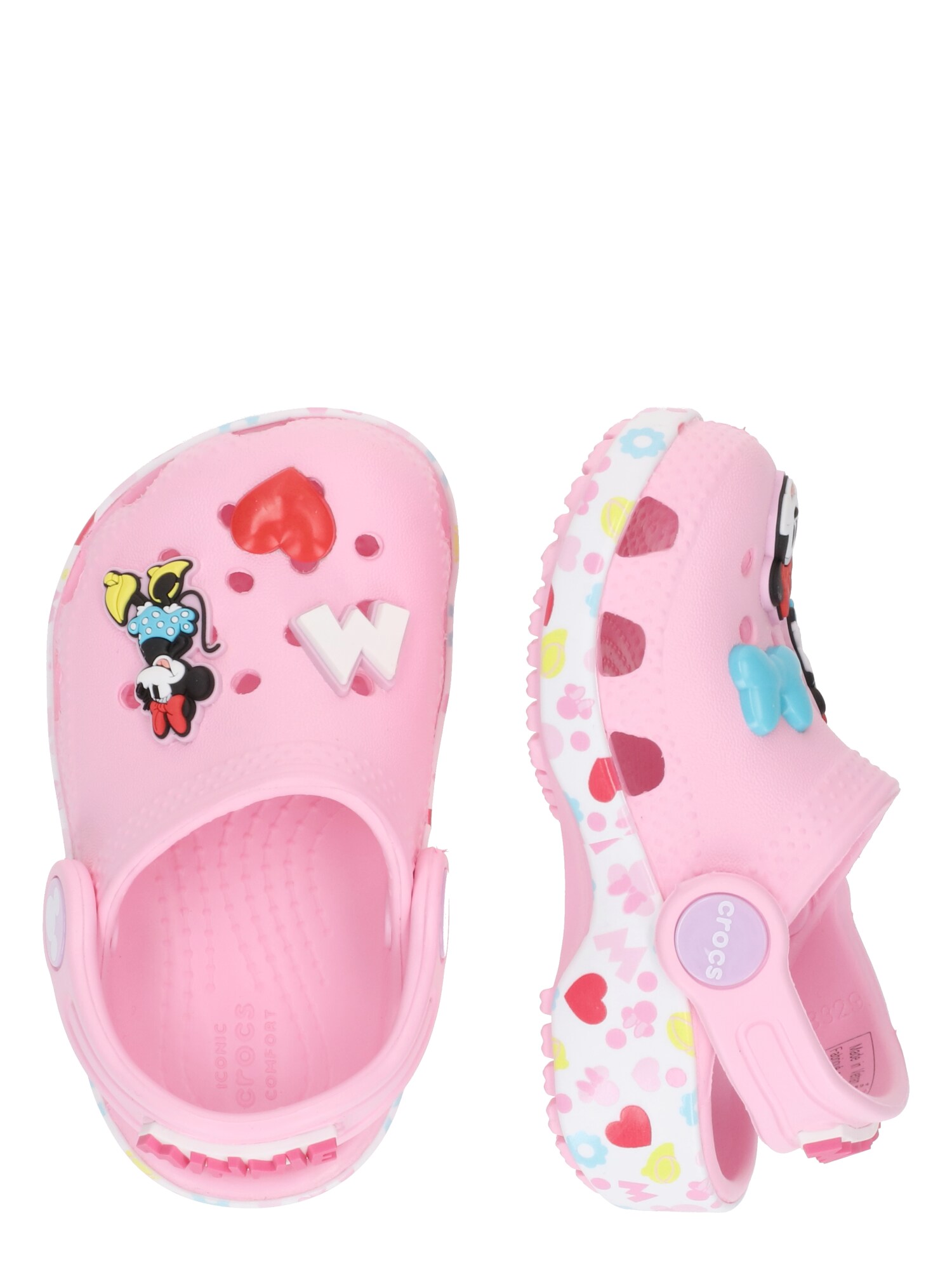 Crocs Nyitott cipők 'Mickey Frnds Minnie Cls'  sárga / rózsaszín / piros / fehér termék 2. képe