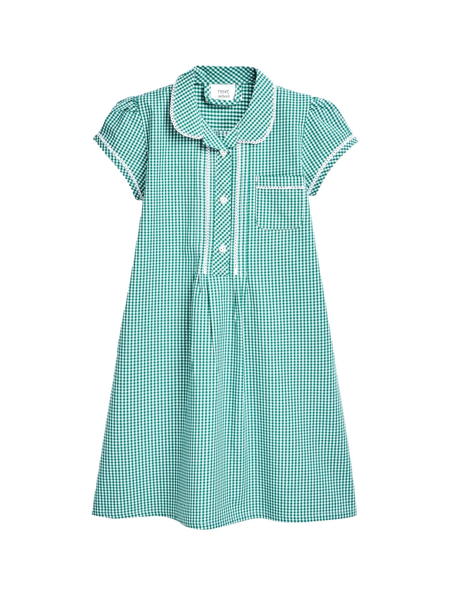 Next Rochie  verde / alb