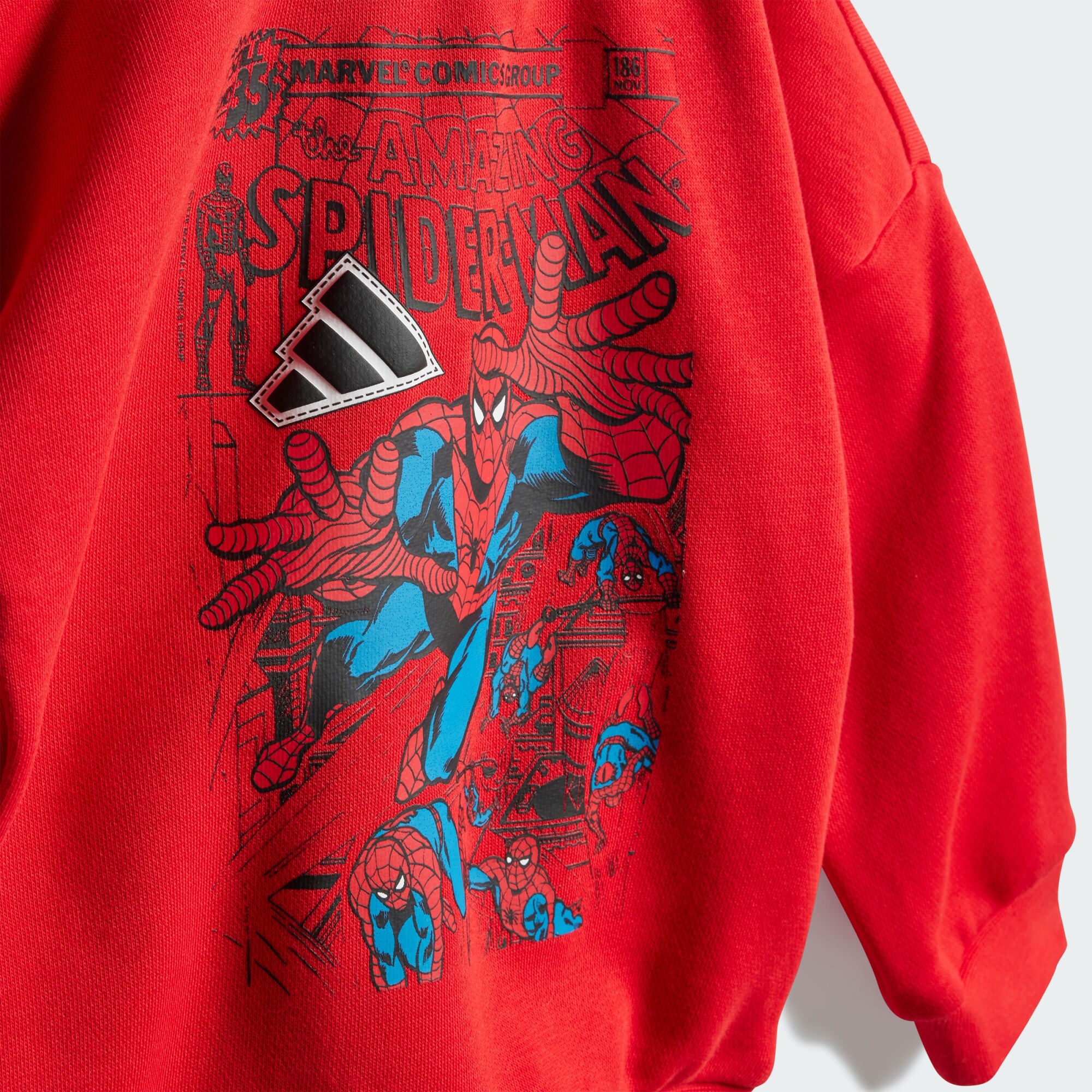 ADIDAS SPORTSWEAR Ropa para correr 'Marvel Spider-Man Jogger' rojo / negro / blanco – imagen 3