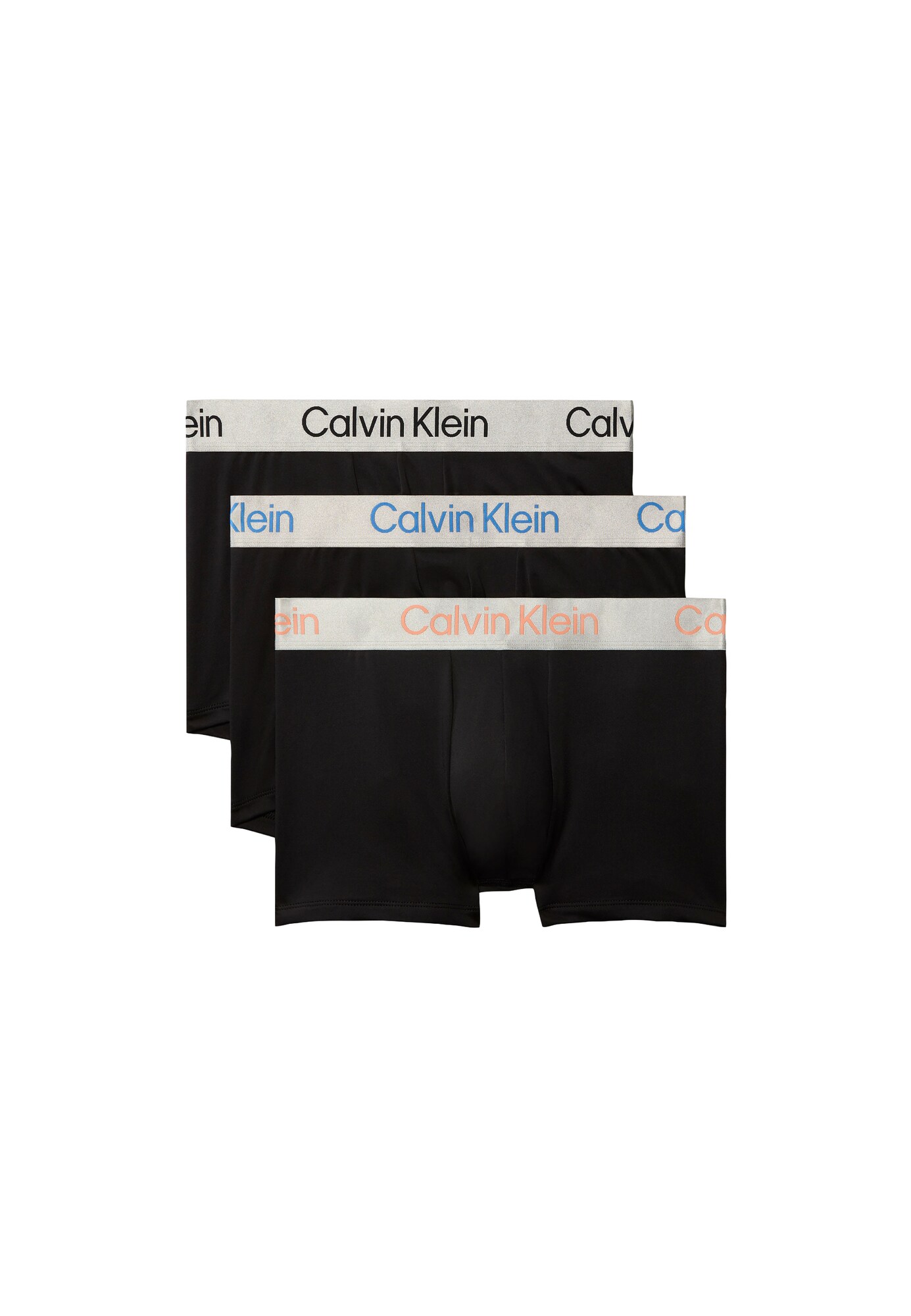 Calvin Klein Underwear Boxerky  modrá / svetlosivá / svetlooranžová / čierna