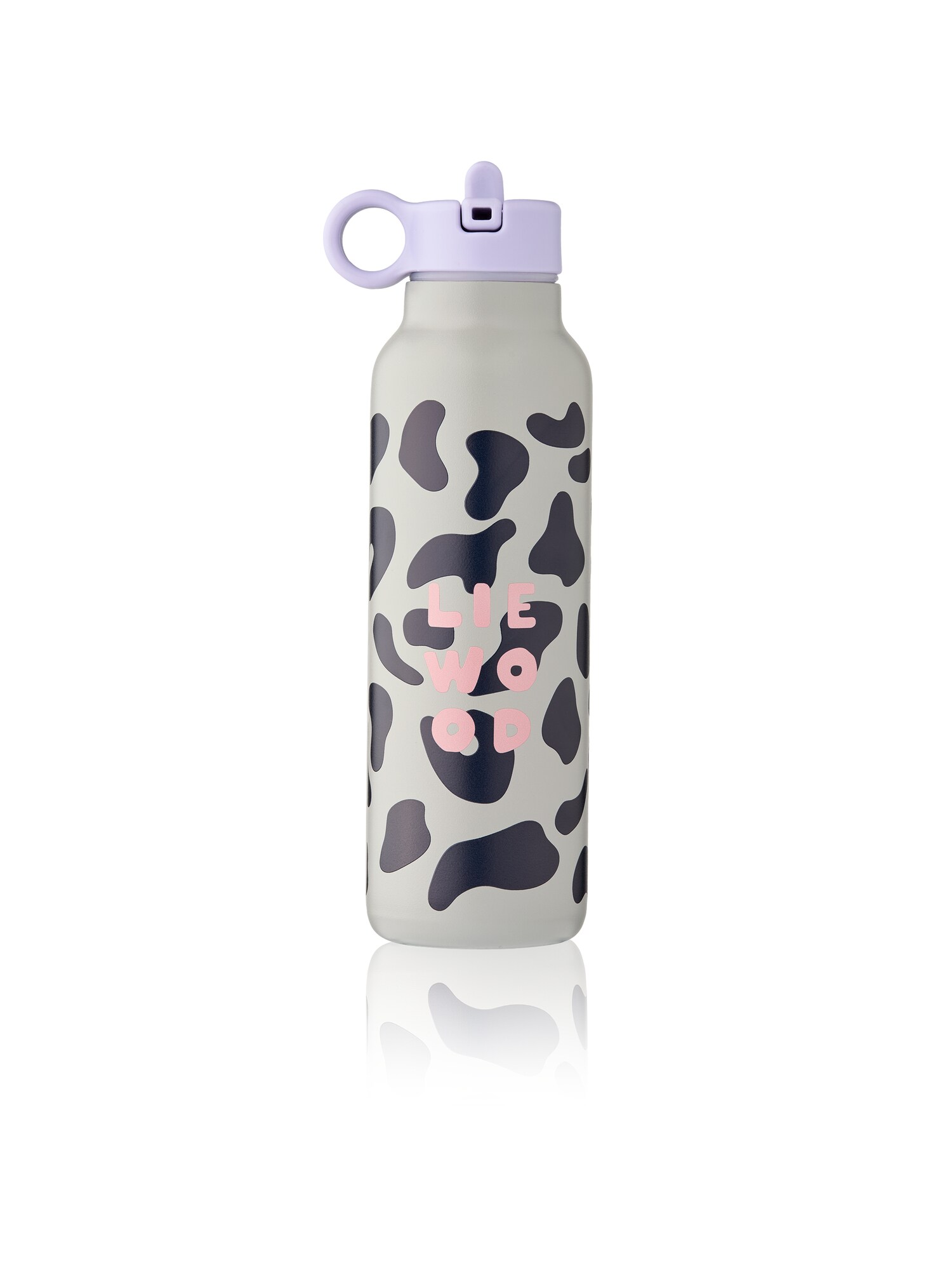 Liewood Izolačná nádoba 'Falk 500 ml'  levanduľová / ružová / čierna / biela