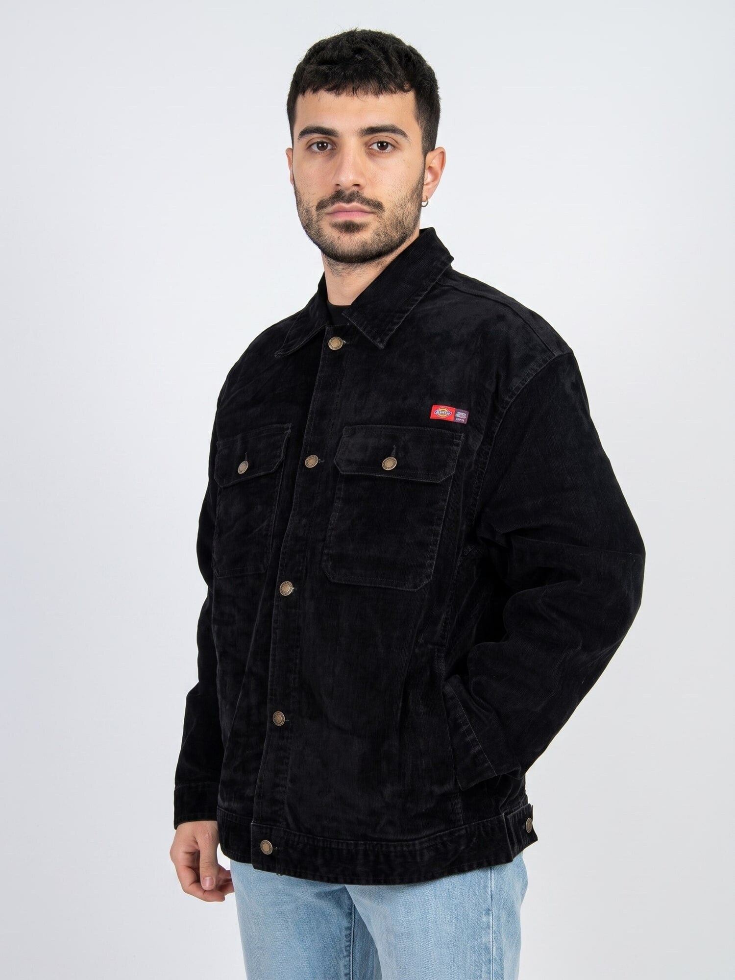 DICKIES Giacca di mezza stagione 'M' Oc x Flock Jacket Black' nero