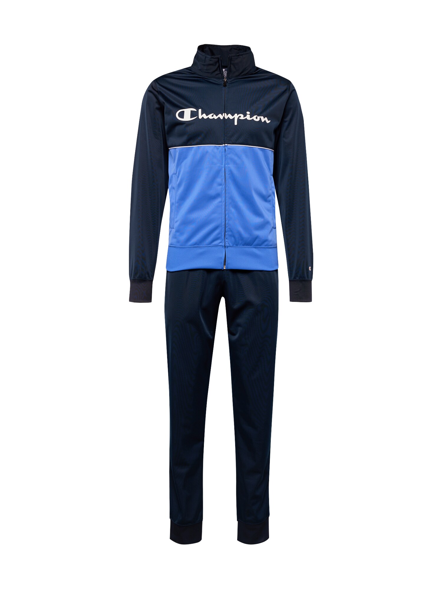 Champion Authentic Athletic Apparel Облекло за трениране  нейви синьо / лазурно синьо / бяло