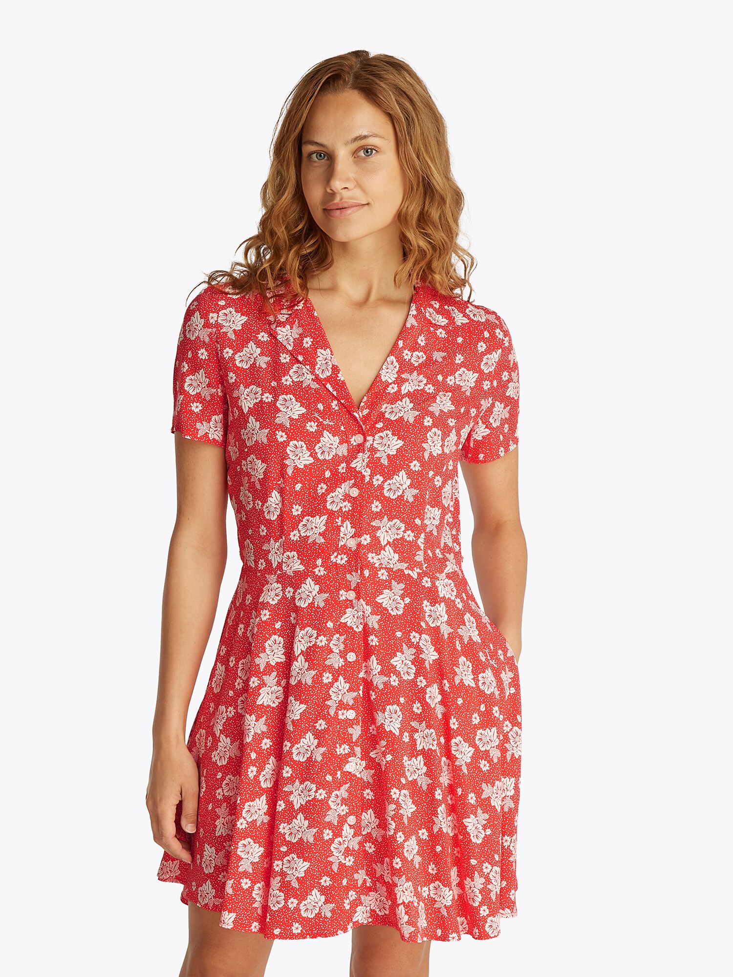Tommy Jeans Ingruhák 'HAWAII'  piros / fehér termék 2. képe