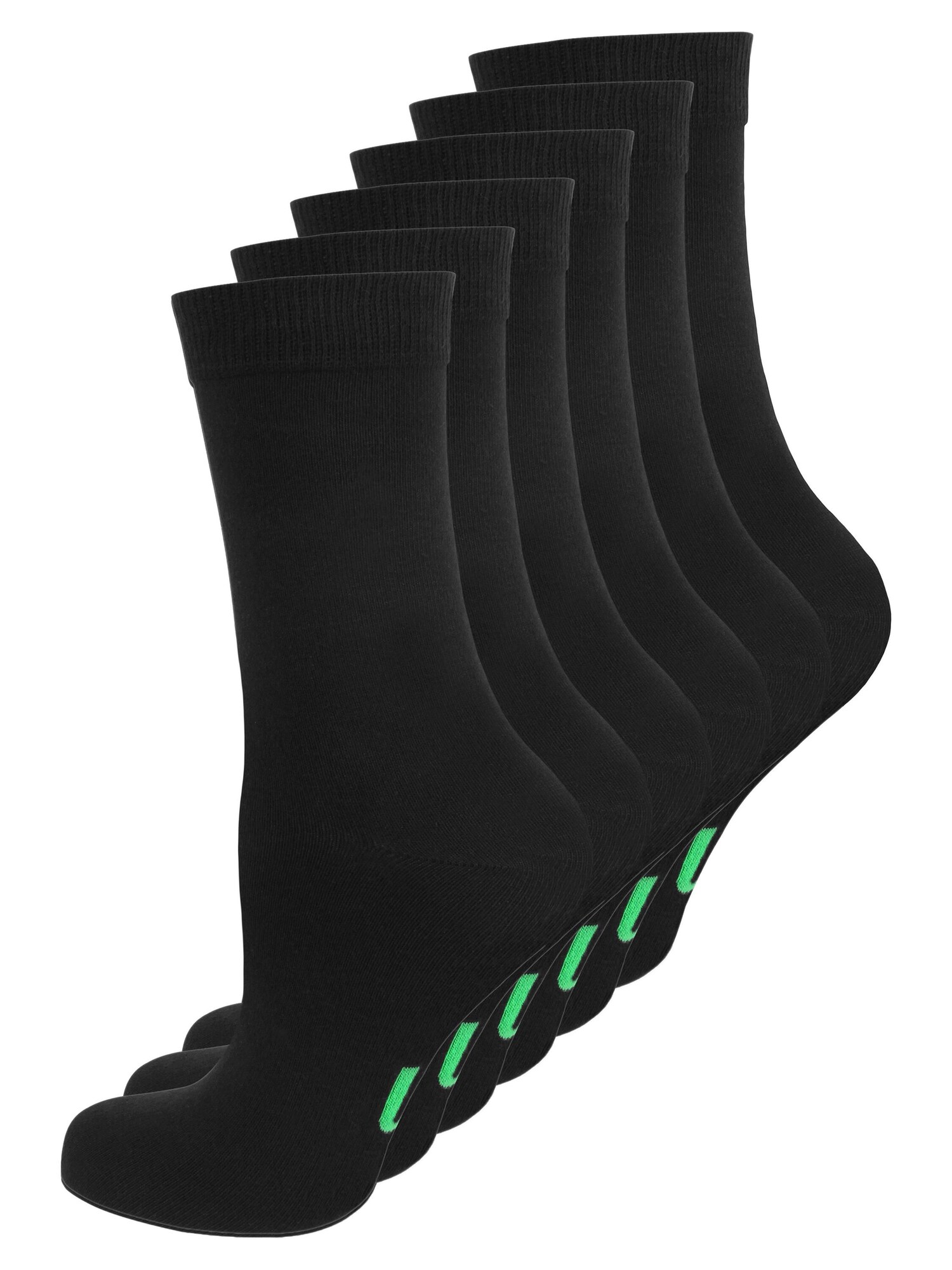 normani Calcetines verde neón / negro