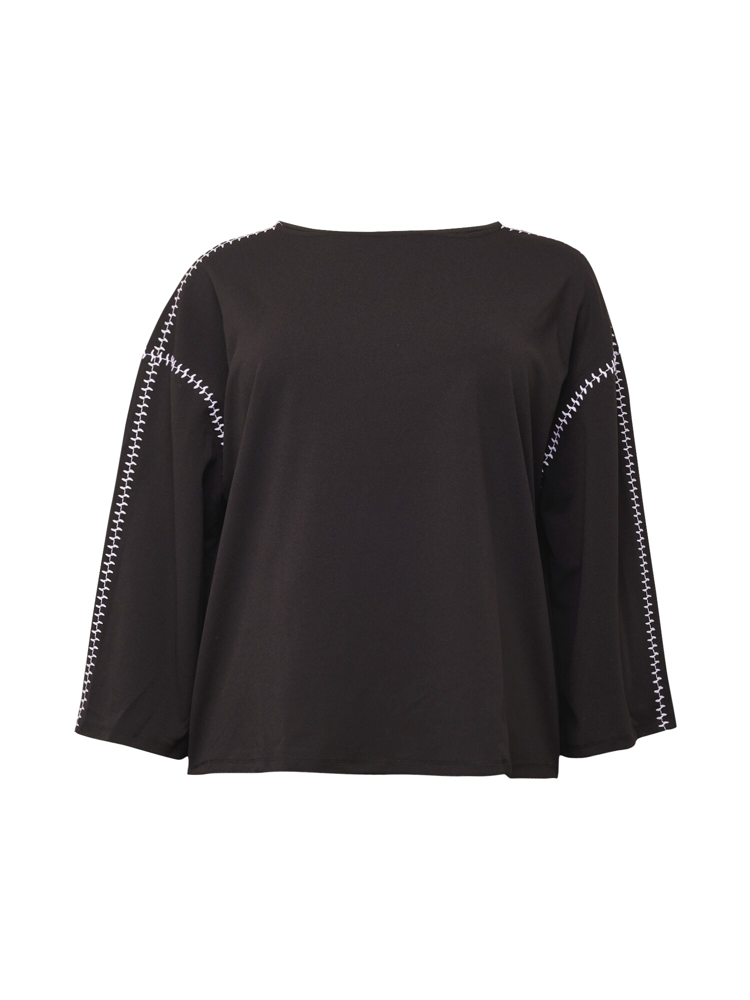 Vero Moda Curve Póló 'VALENTINA'  fekete / fehér akciós termékkép 1