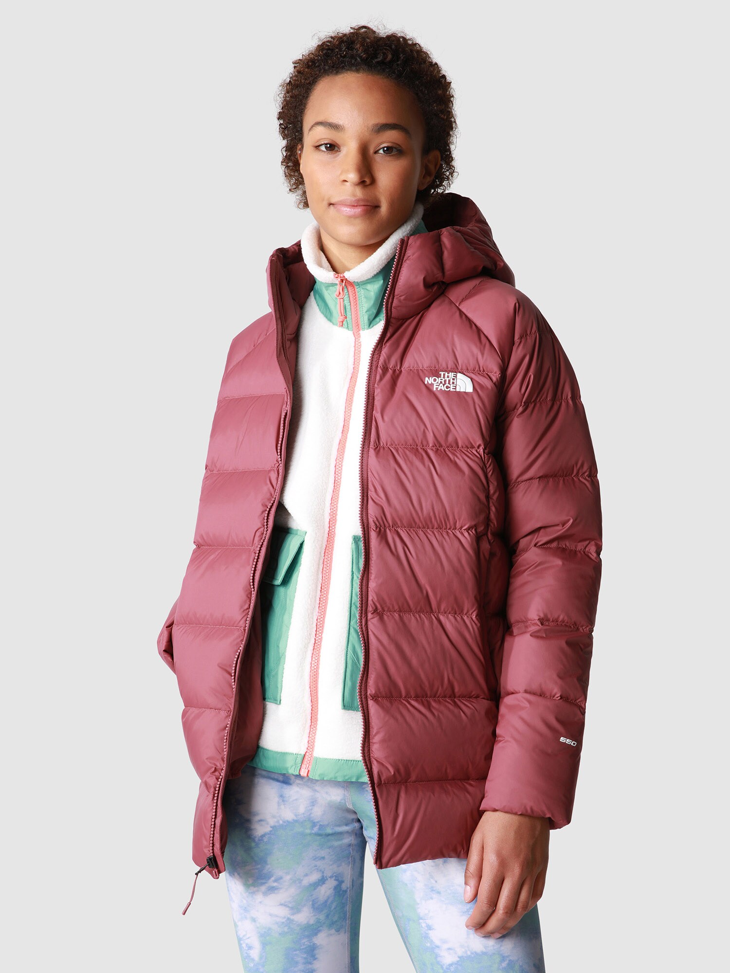 THE NORTH FACE Outdoorová bunda 'Hyalite Down Hooded Parka' ružová (obrázok 4)
