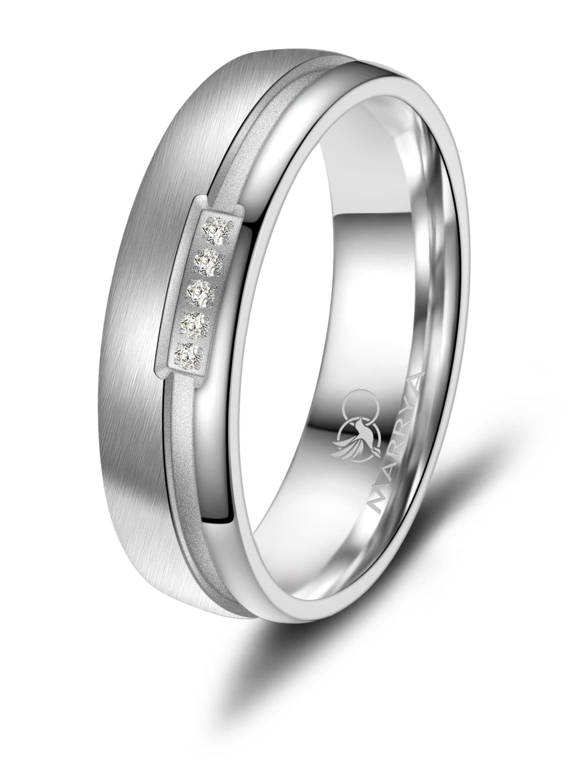MARRYA Ring 'MARRYA SI-10 Ehering aus Silber' dam