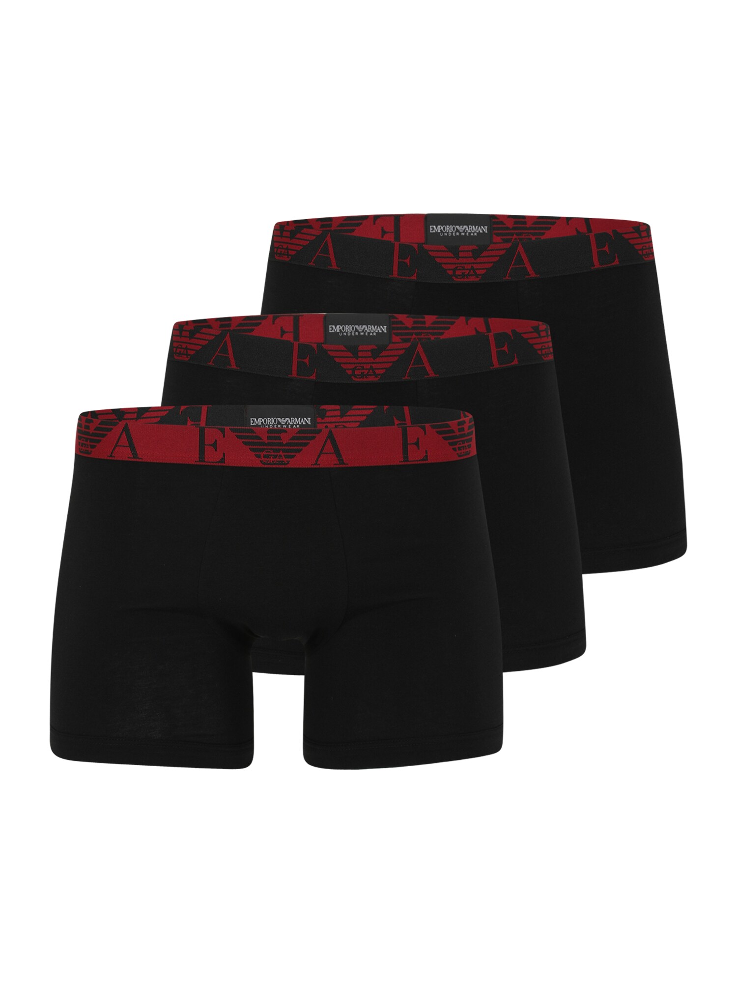 Emporio Armani Boxeri  roșu / negru