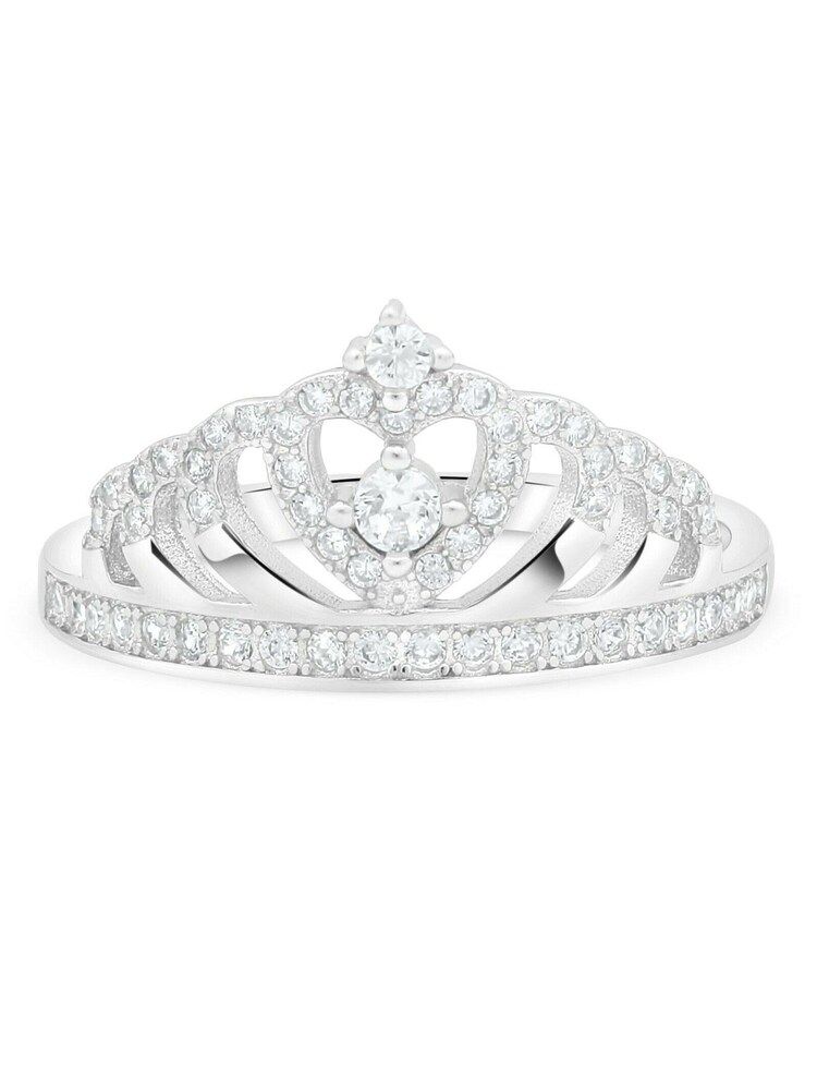 Tony Fein Ring 'Krone' Damen Größe 52 silber