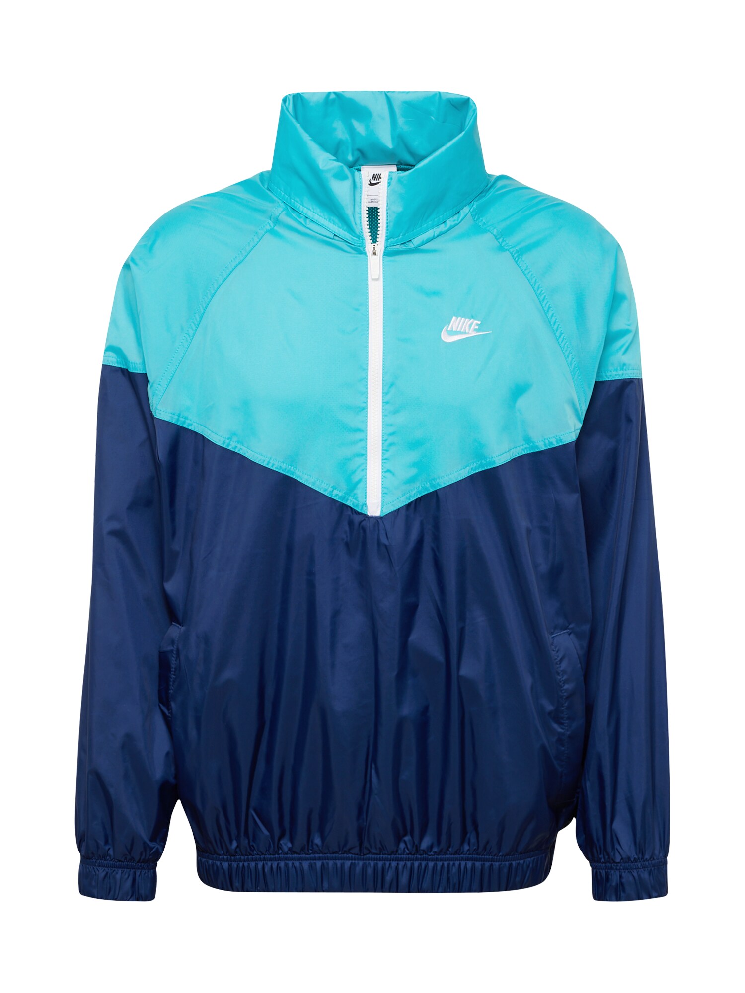 Nike Sportswear Prechodná bunda 'Windrunner'  námornícka modrá / tyrkysová / biela