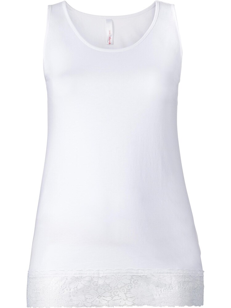 SHEEGO Top Damen Größe 9XL weiß
