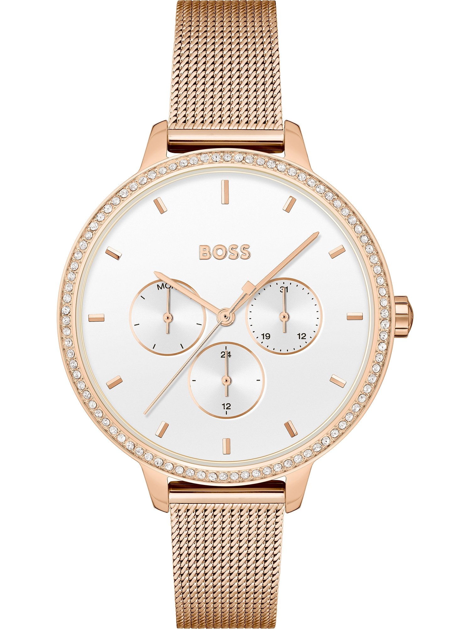 BOSS Black Analoginis (įprasto dizaino) laikrodis rožinė / balta