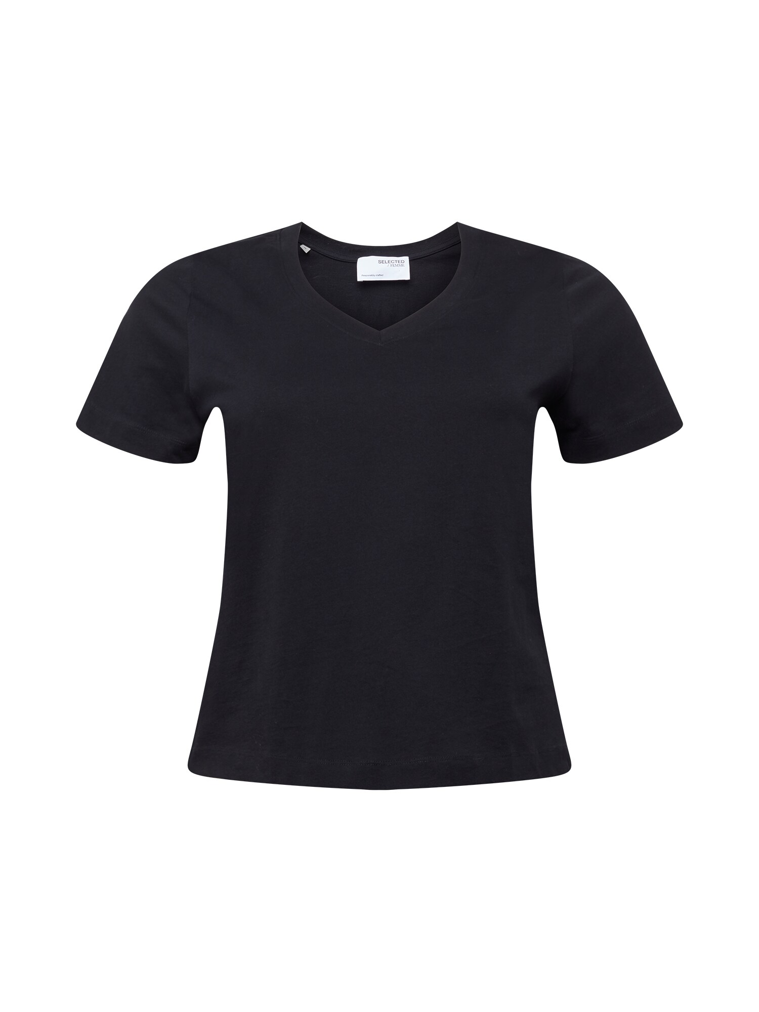 Selected Femme Curve Marškinėliai 'ANDARD'  juoda
