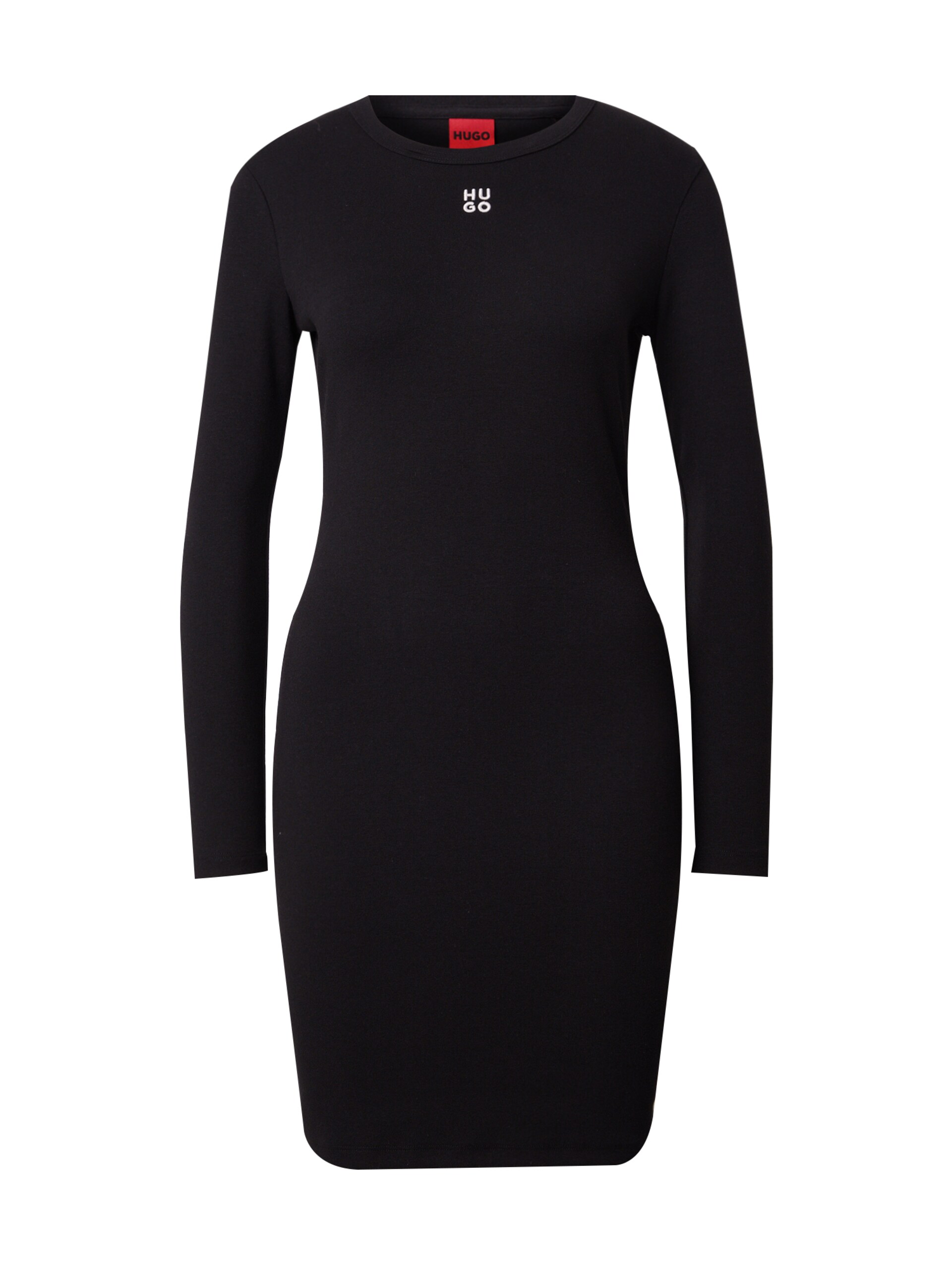 Hugo Stretch-jersey dress with stacked logo klänningar dam – bild 8