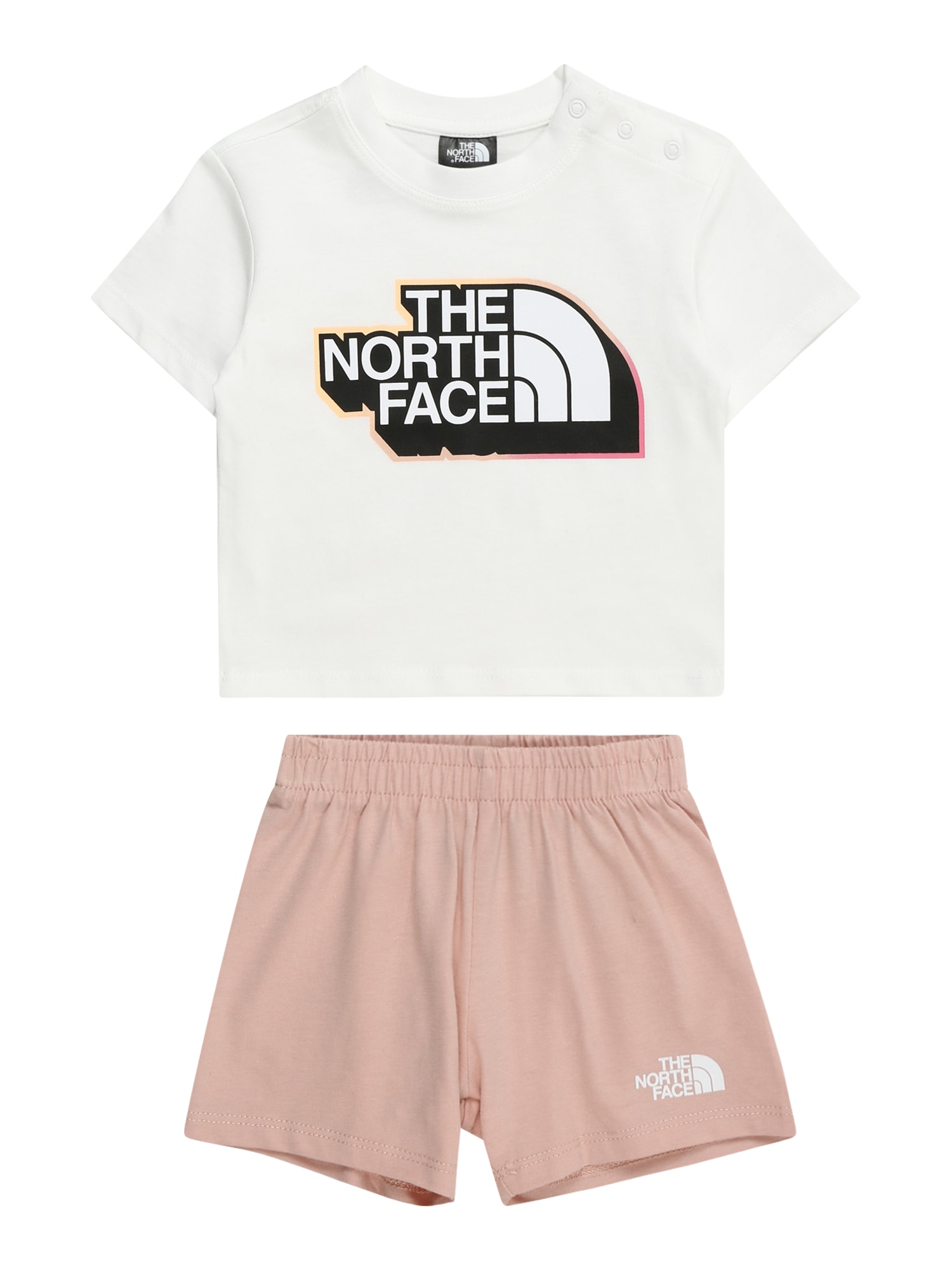 THE NORTH FACE Облекло за трениране  розе / черно / бяло