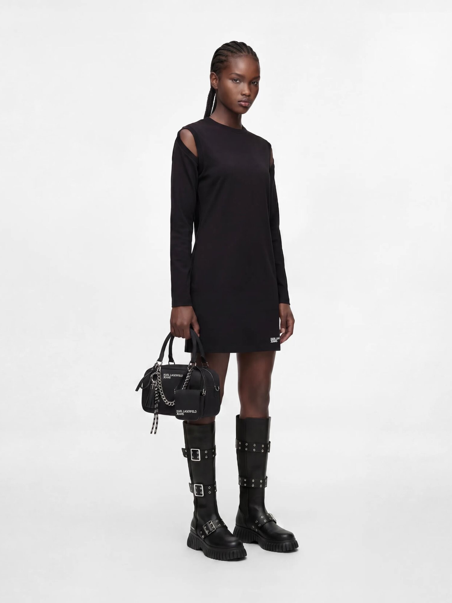 KARL LAGERFELD JEANS Vestido negro – imagen 11