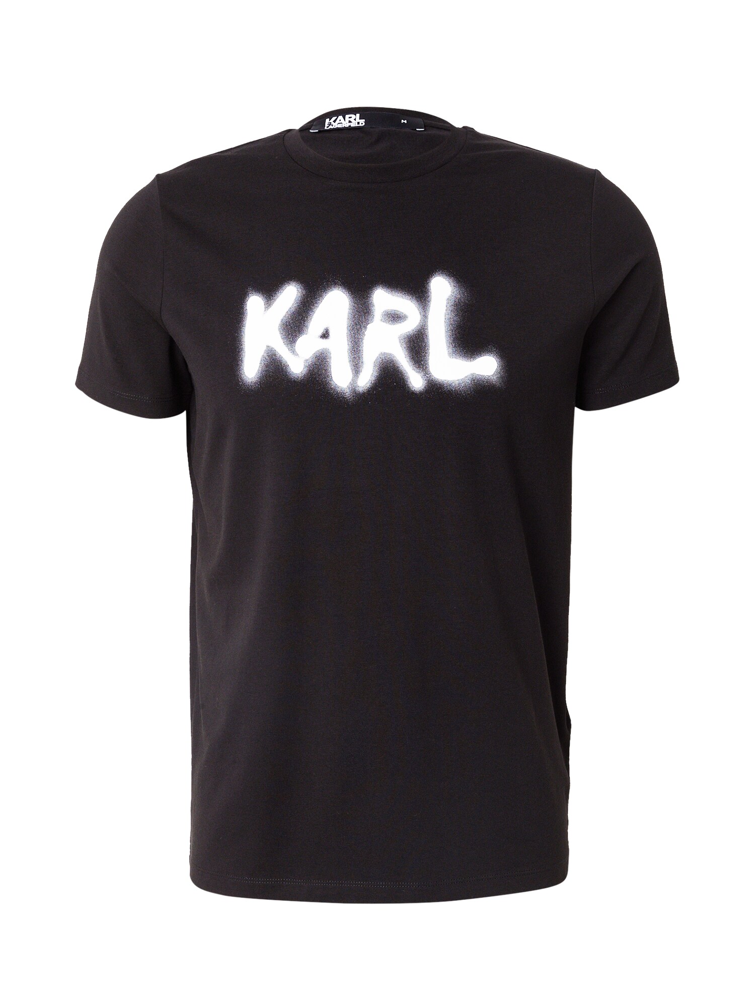Karl Lagerfeld Tricou  negru / alb