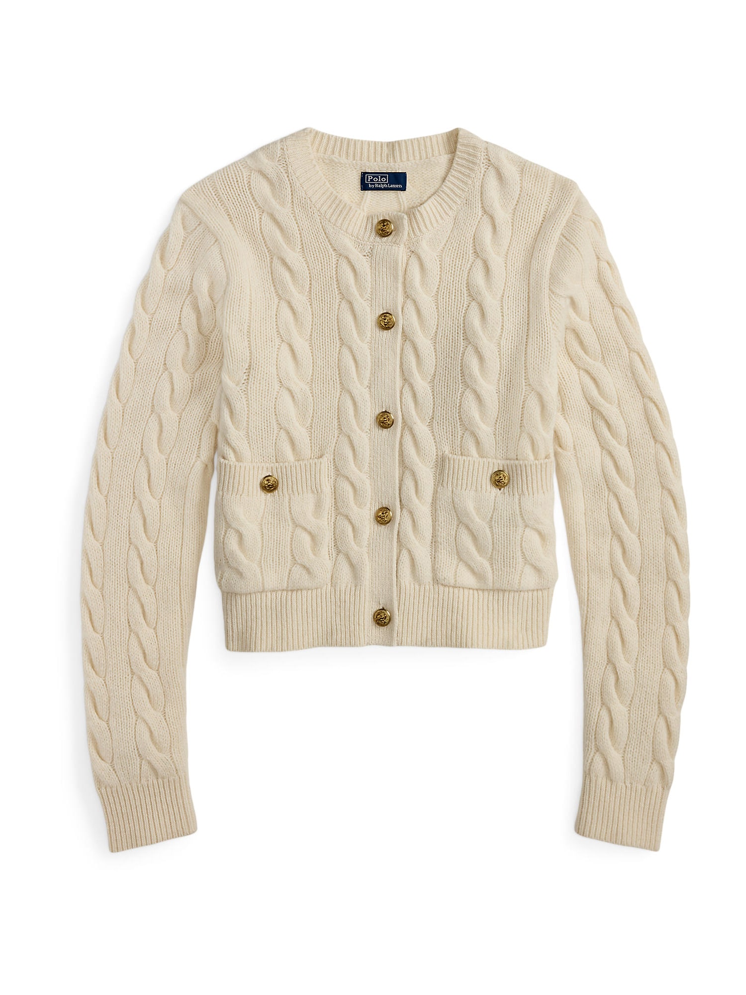 Polo Ralph Lauren Geacă tricotată crem
