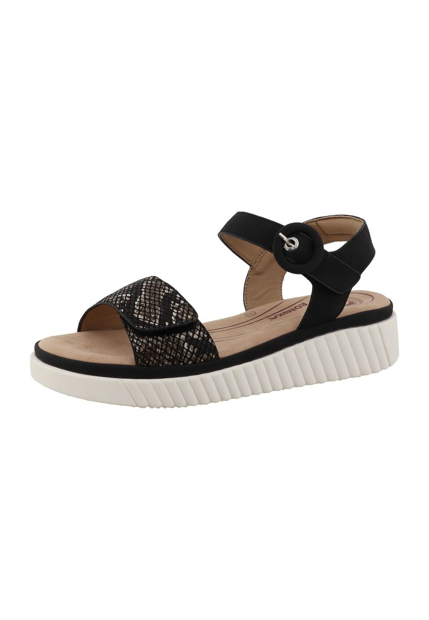 ROMIKA Sandalias  color barro / gris oscuro / negro