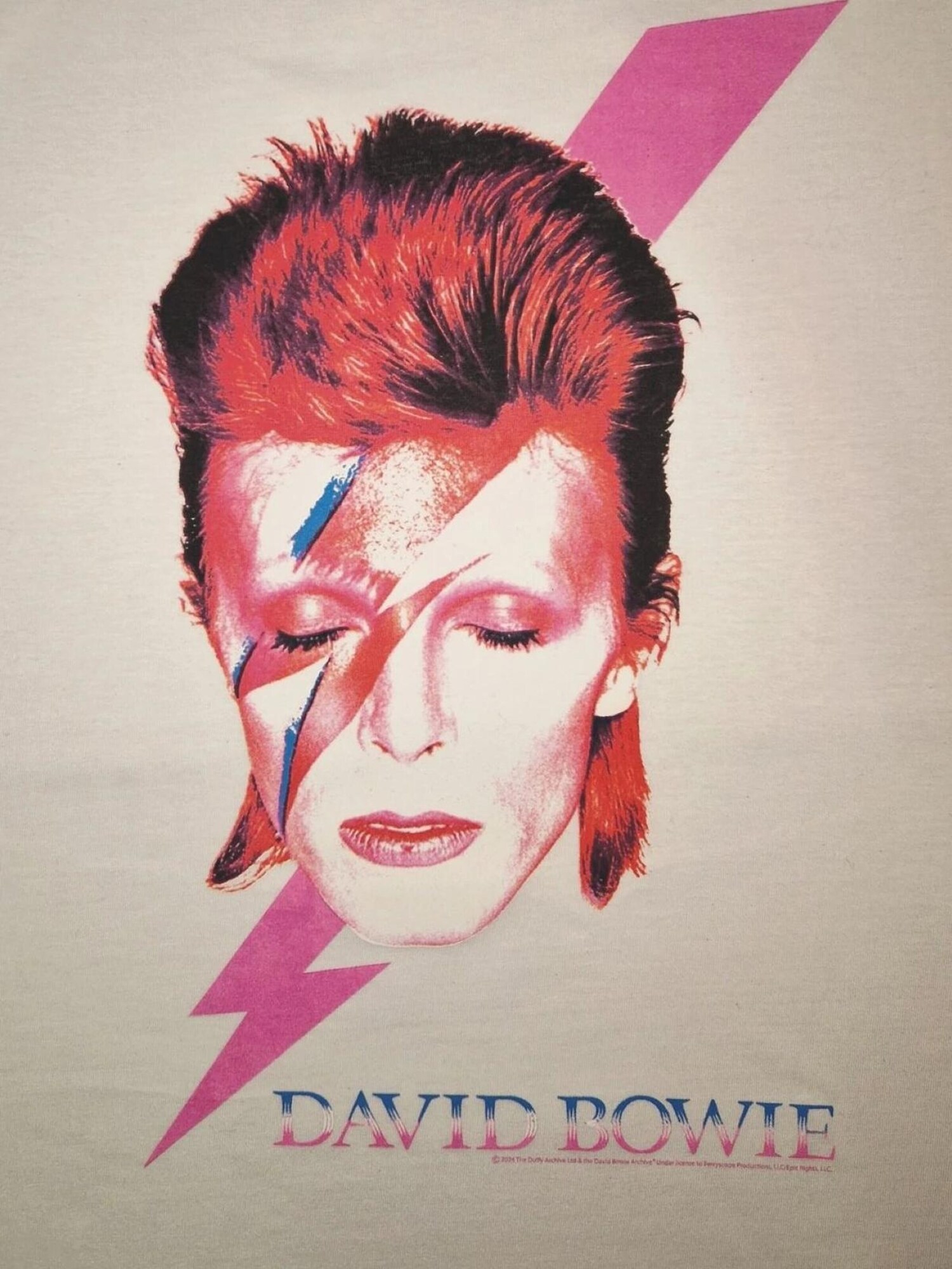 Rockshirts Camiseta 'David Bowie David Bowie Aladdin sane Longsleeve t-shirt' blanco – imagen 3