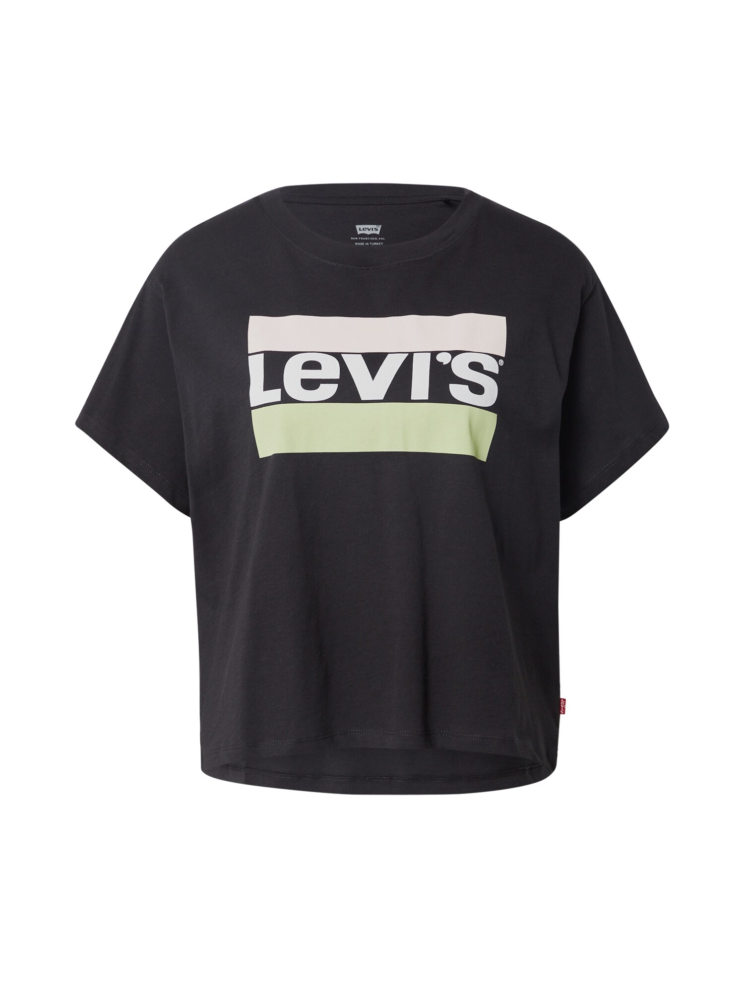 LEVI'S Marškinėliai 'VARSITY'  nakties mėlyna / balta / smėlio / šviesiai žalia