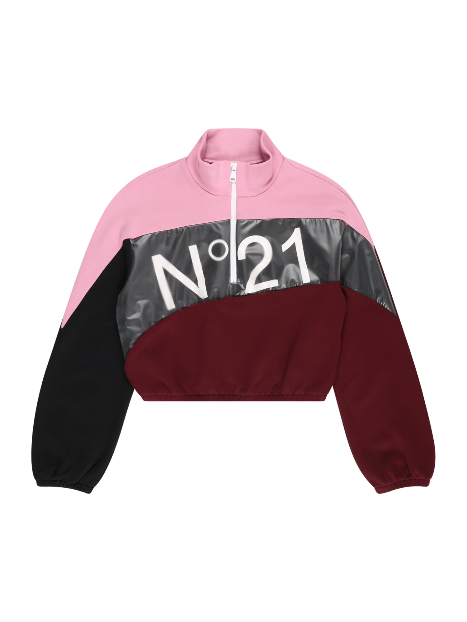N°21 Sportisks džemperis rožkrāsas / burgundieša / melns / balts