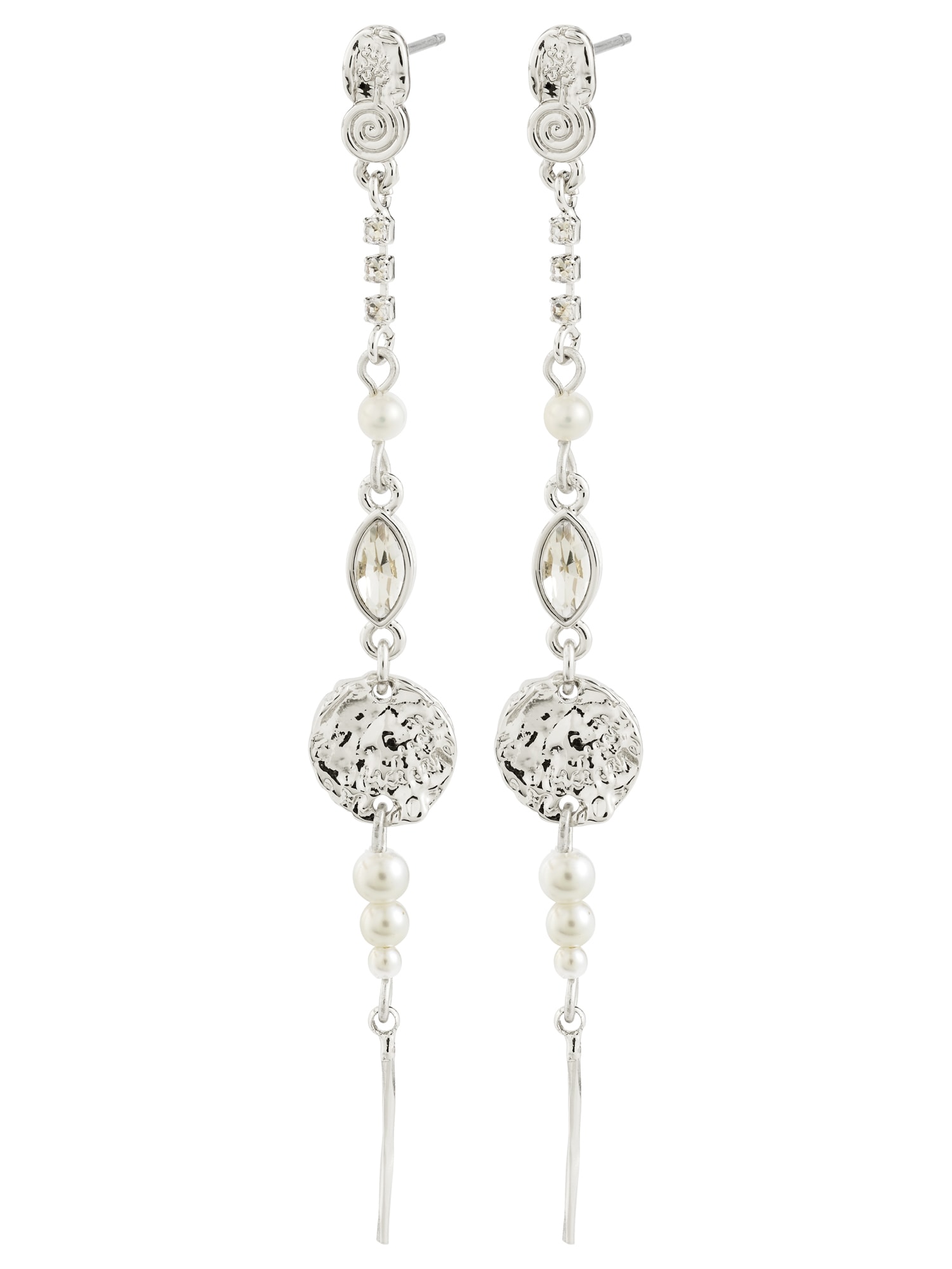 Pilgrim Cercei Fire  argintiu