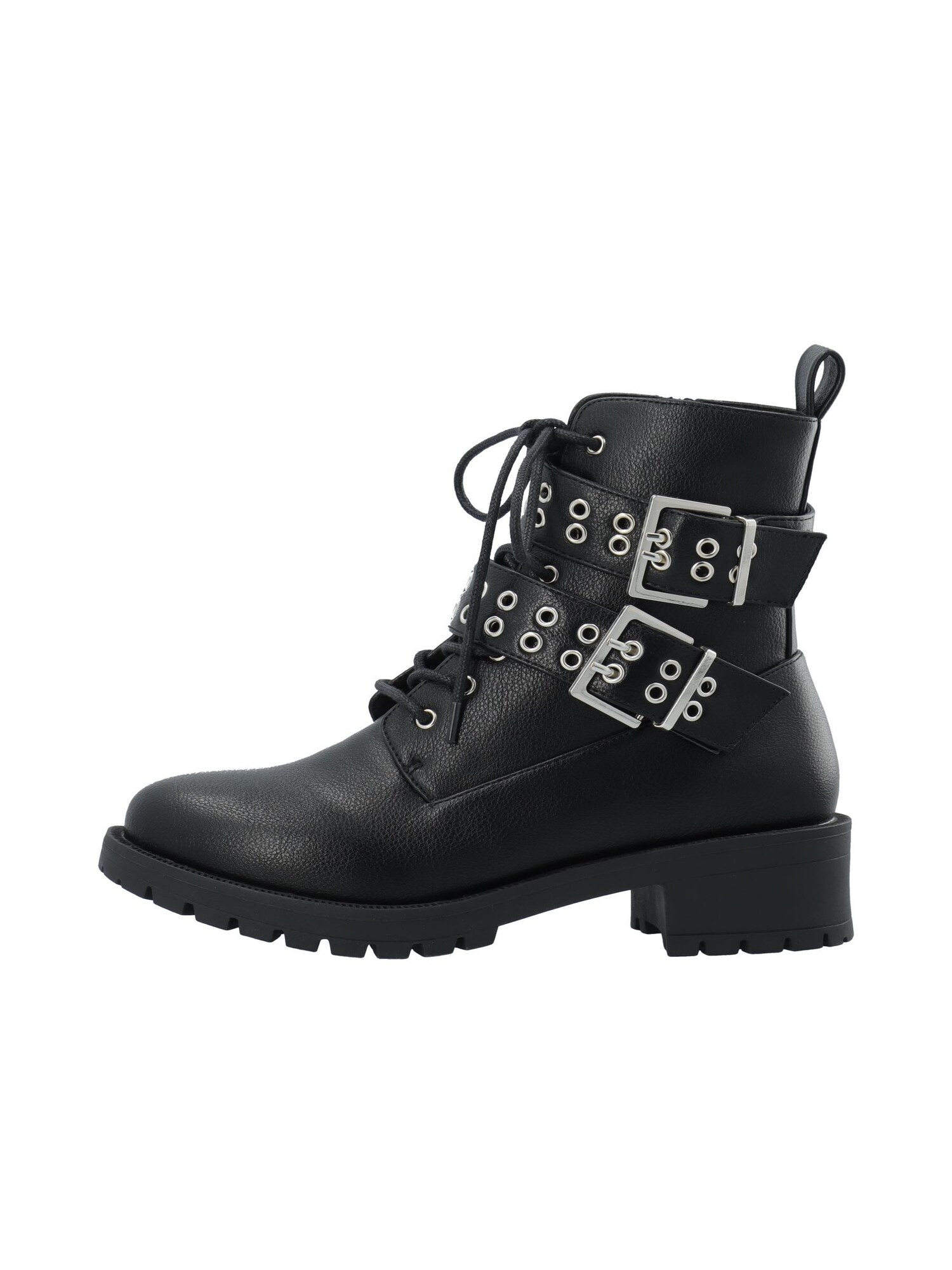 Bianco Botines con cordones 'PEARL'  negro