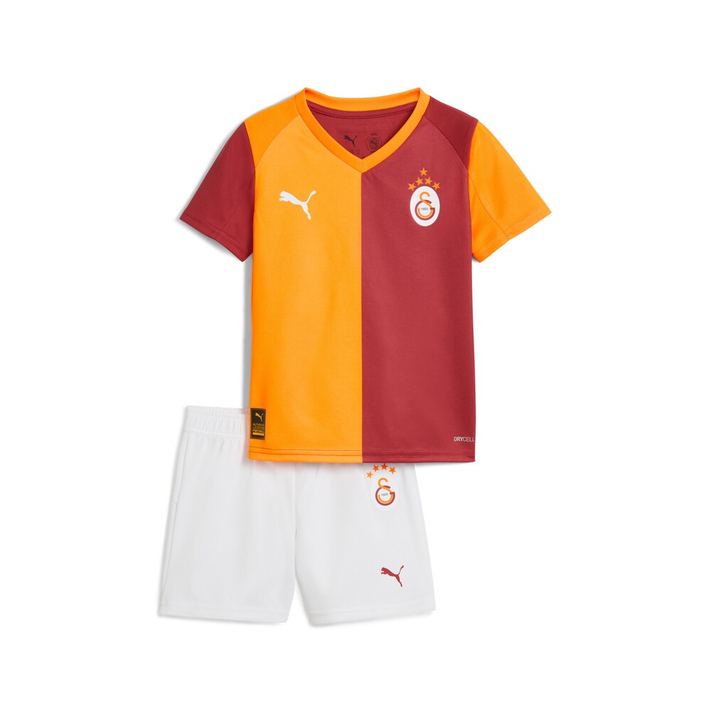 PUMA Trainingsanzug 'Galatasaray SK 25/26' Jungen Größe 110 dunkelgelb / rot / weiß