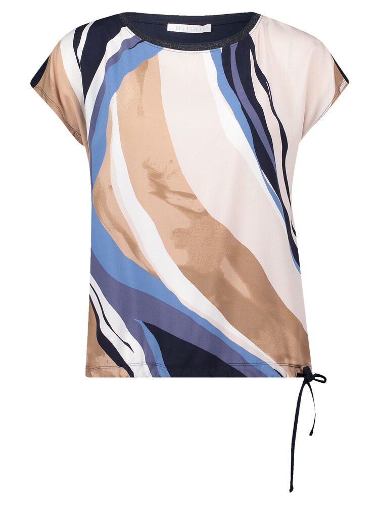 Betty & Co Shirt Damen Größe M creme / hellbeige / blau / navy