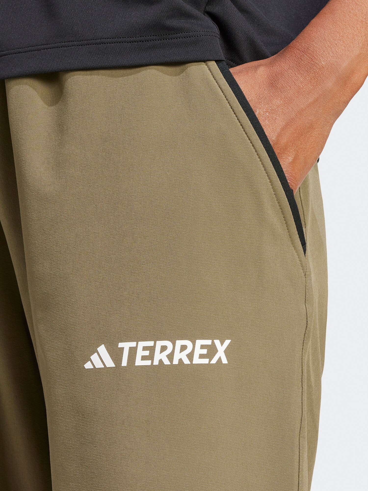 ADIDAS TERREX Outdoorové nohavice olivová / čierna / biela (obrázok 4)