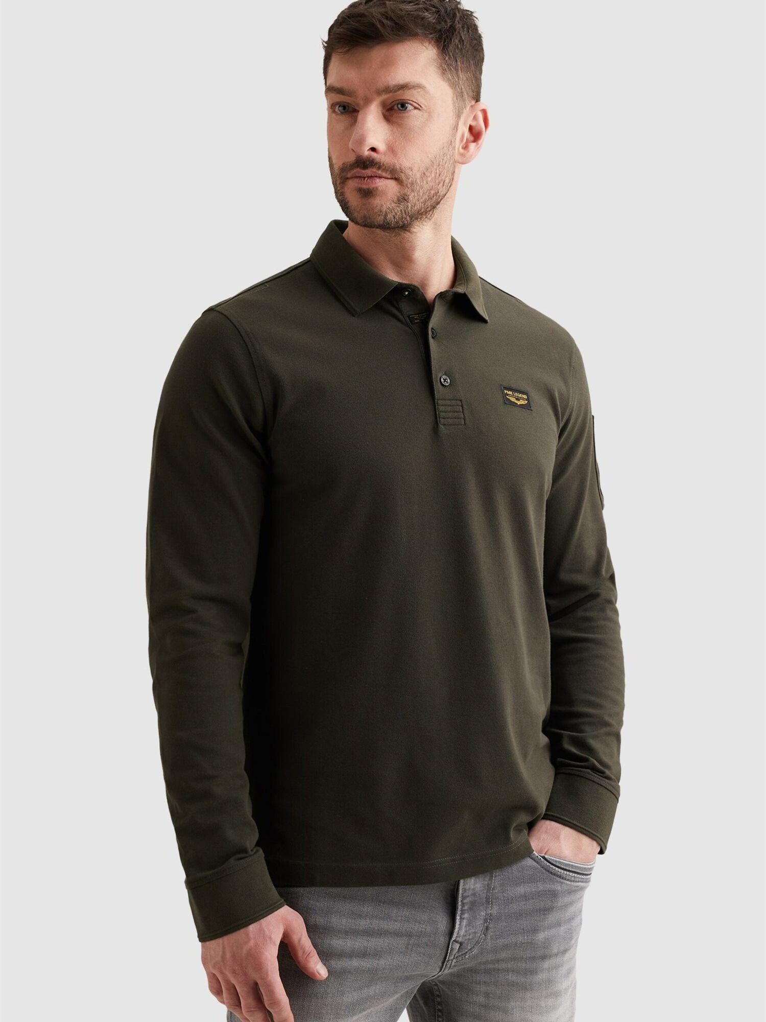 Tröja 'American Classic polo with long sleeves'
