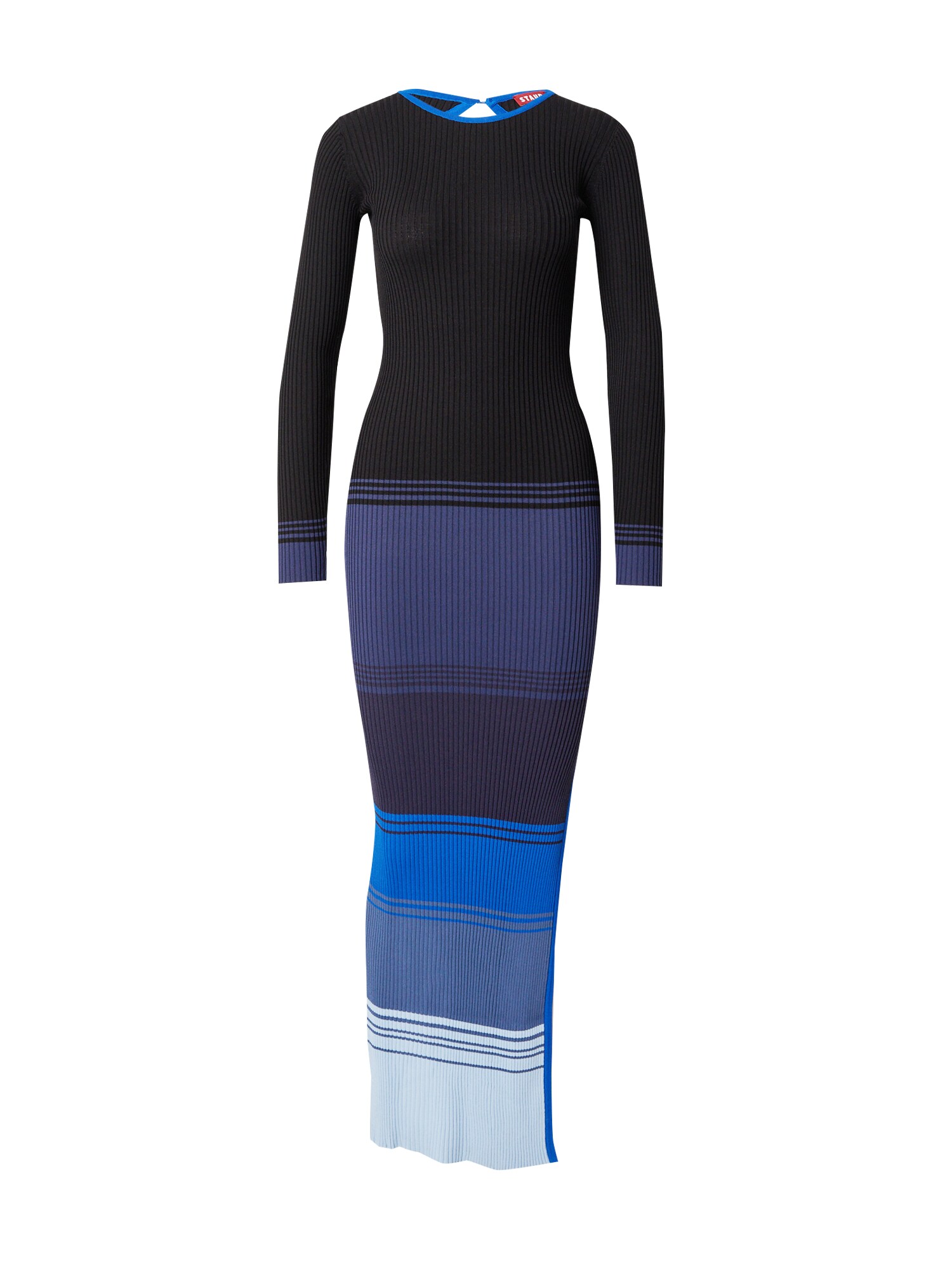 Staud Rochie tricotat Edna  albastru / bleumarin / albastru deschis / albastru violet