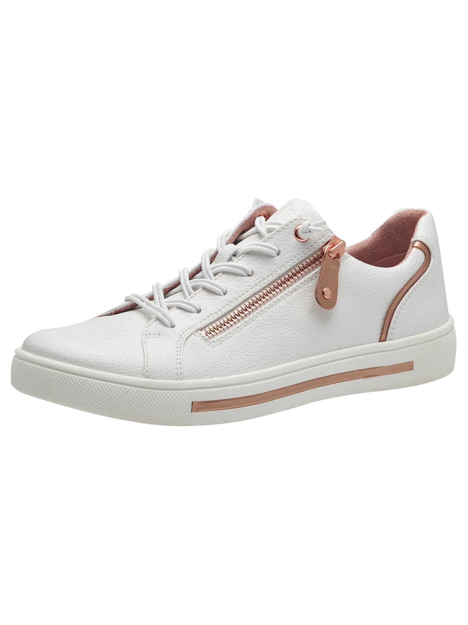 JANA Sneaker low  maro deschis / alb