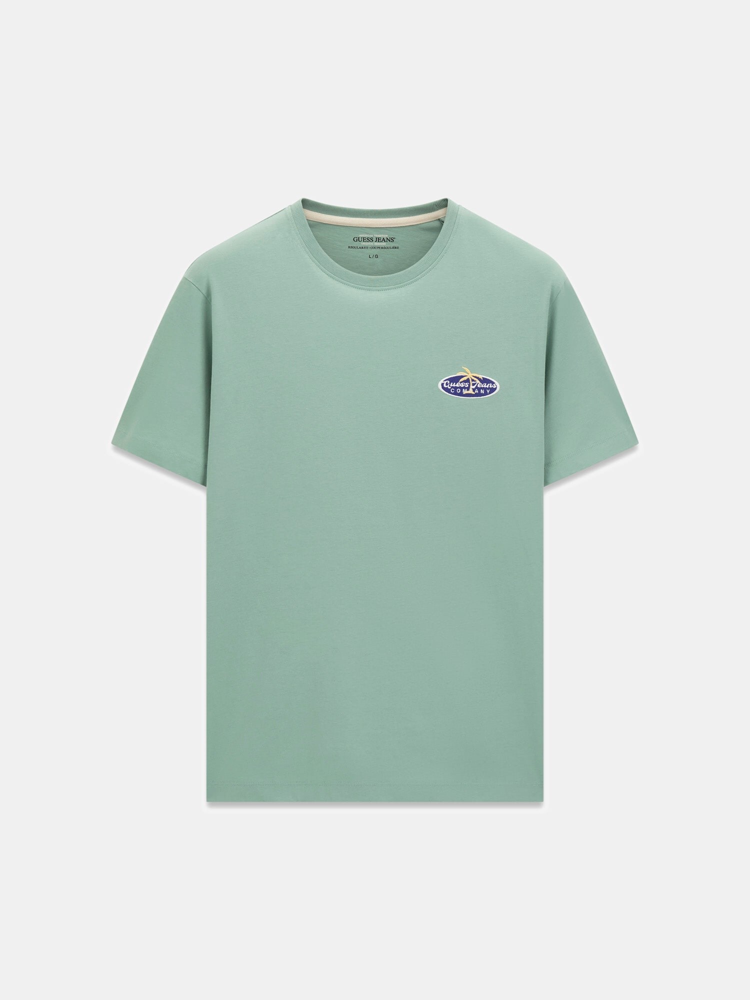 GUESS JEANS Tricou  verde mentă