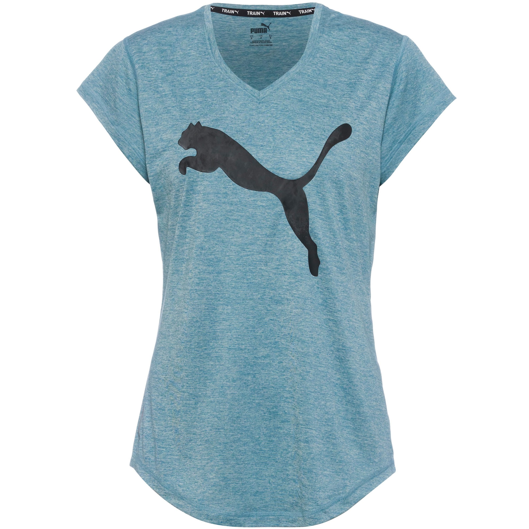 PUMA Функционална тениска 'Favorite Heather Cat'  опушено синьо / черно