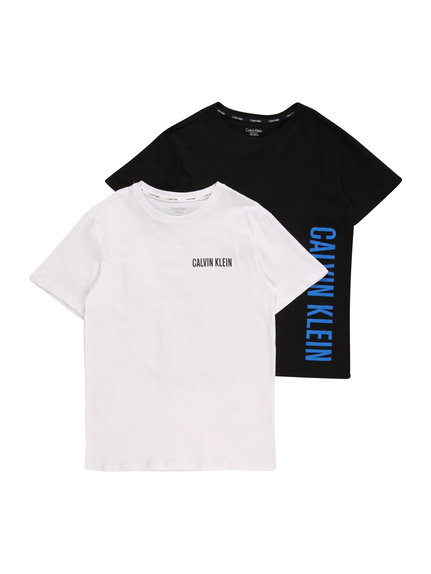 Calvin Klein Underwear Marškinėliai  balta / juoda / dangaus žydra