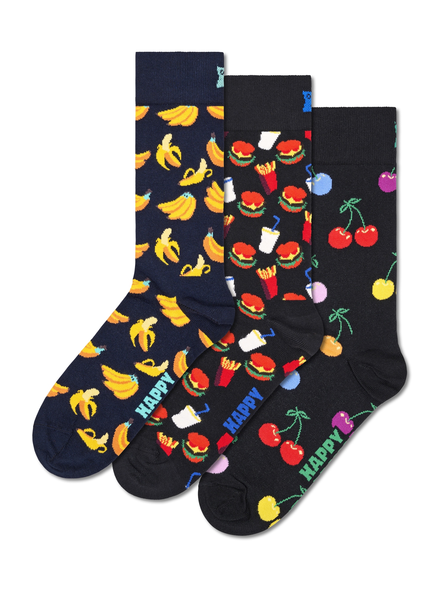 Happy Socks Șosete Classic Banana  bleumarin / galben / verde / roșu