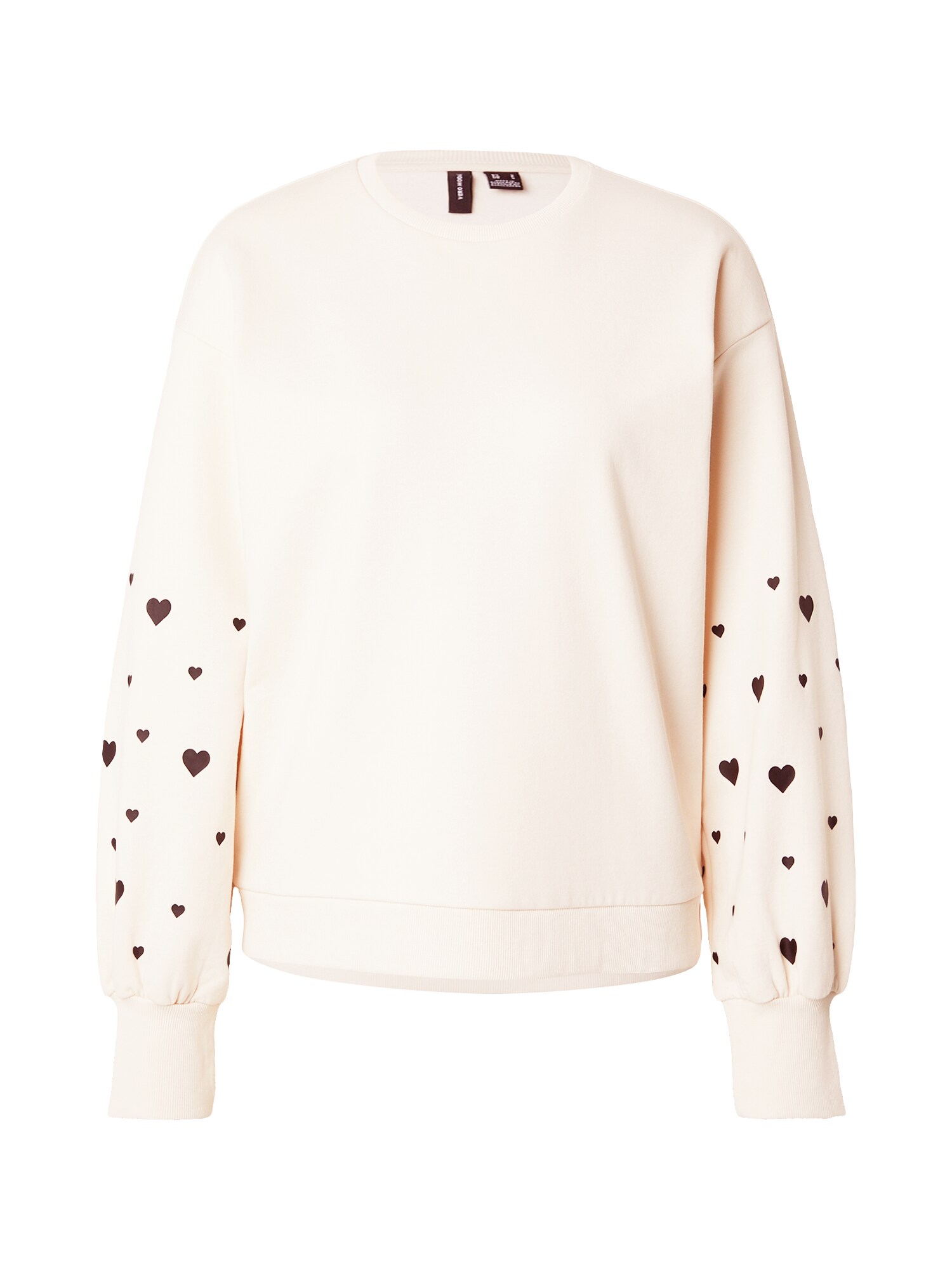 VERO MODA Mikina 'VMLILJE'  žltohnedá / čokoládová