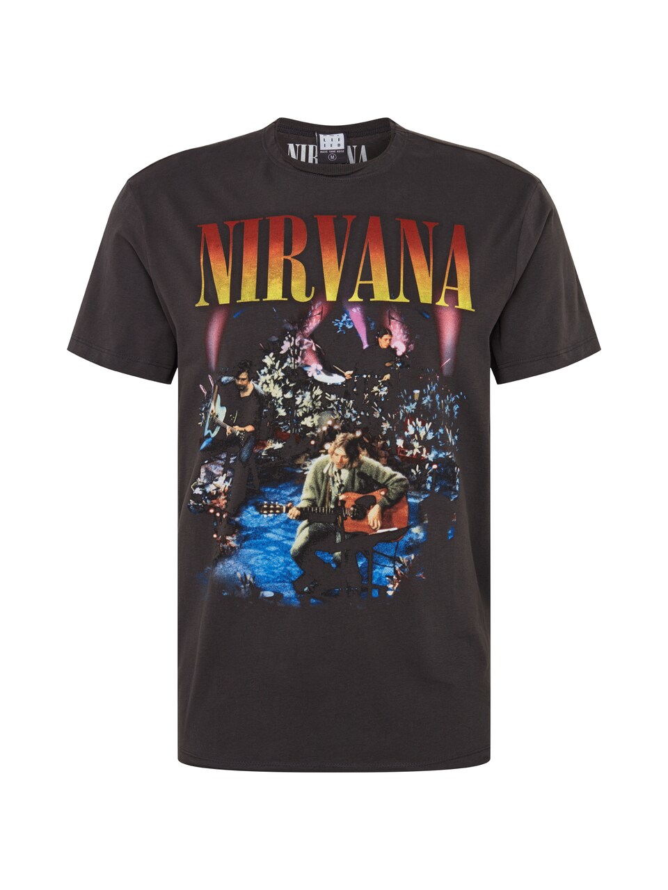 T-shirt 'NIRVANA LIVE IN NEW YORK' mörkgrå