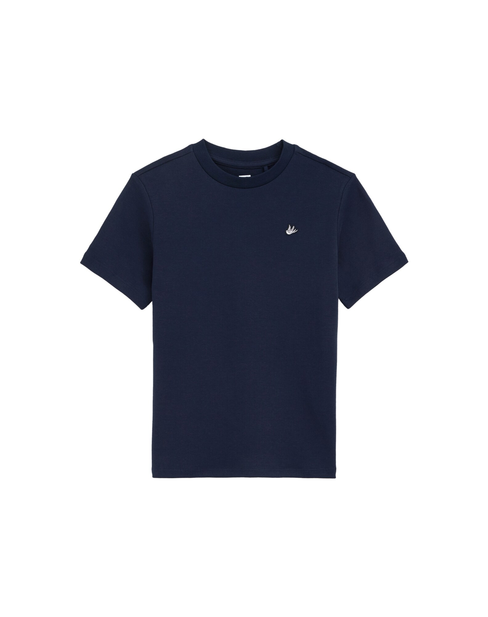 WE Fashion Tricou  bleumarin / negru / alb