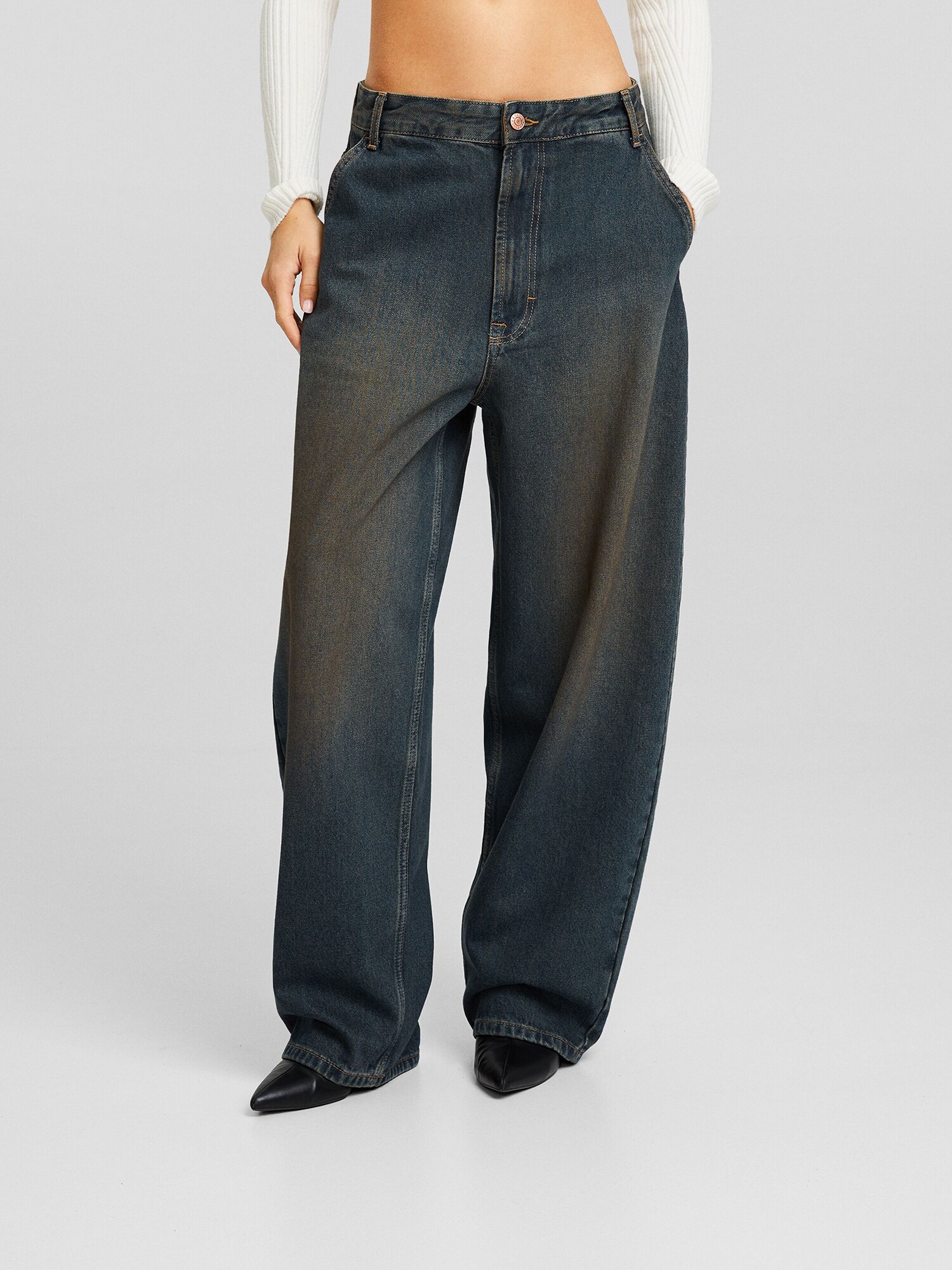 Bershka Farmer  sötétkék / khaki termék 2. képe