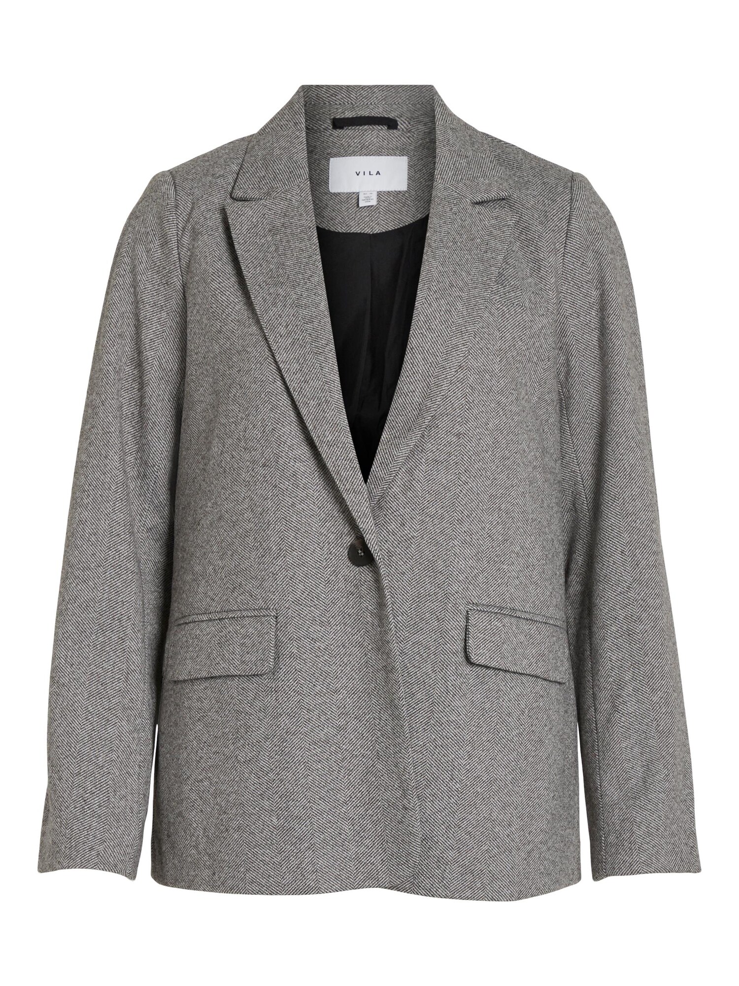 VILA Blazer 'HYBORN'  siva / črna