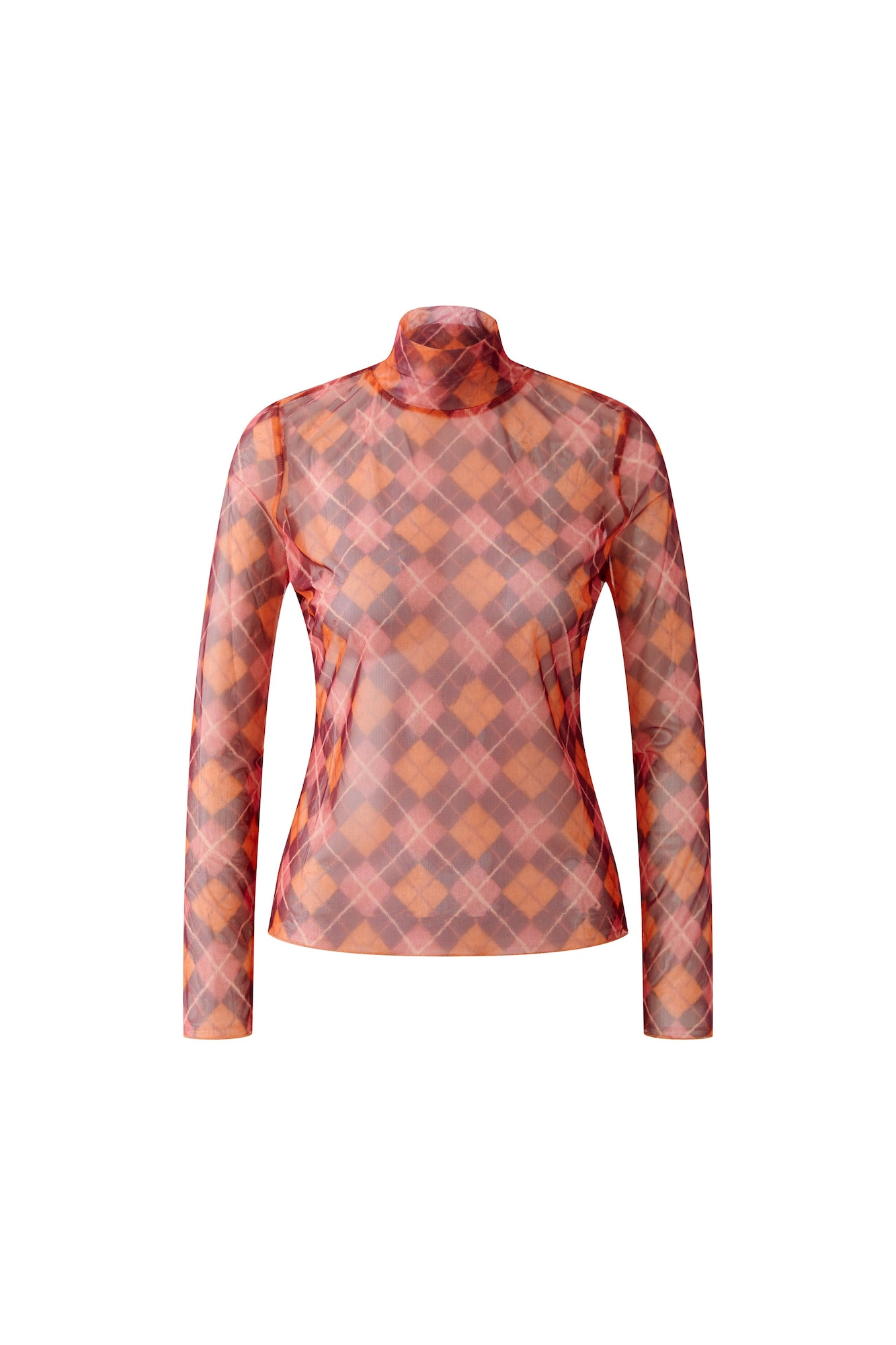 OUI Tricou portocaliu / roșu vin / roșu pepene