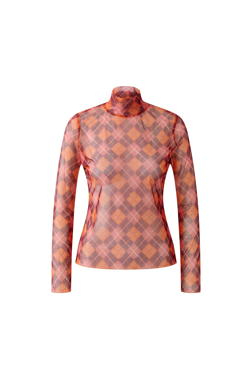 T-shirt orange / vinröd