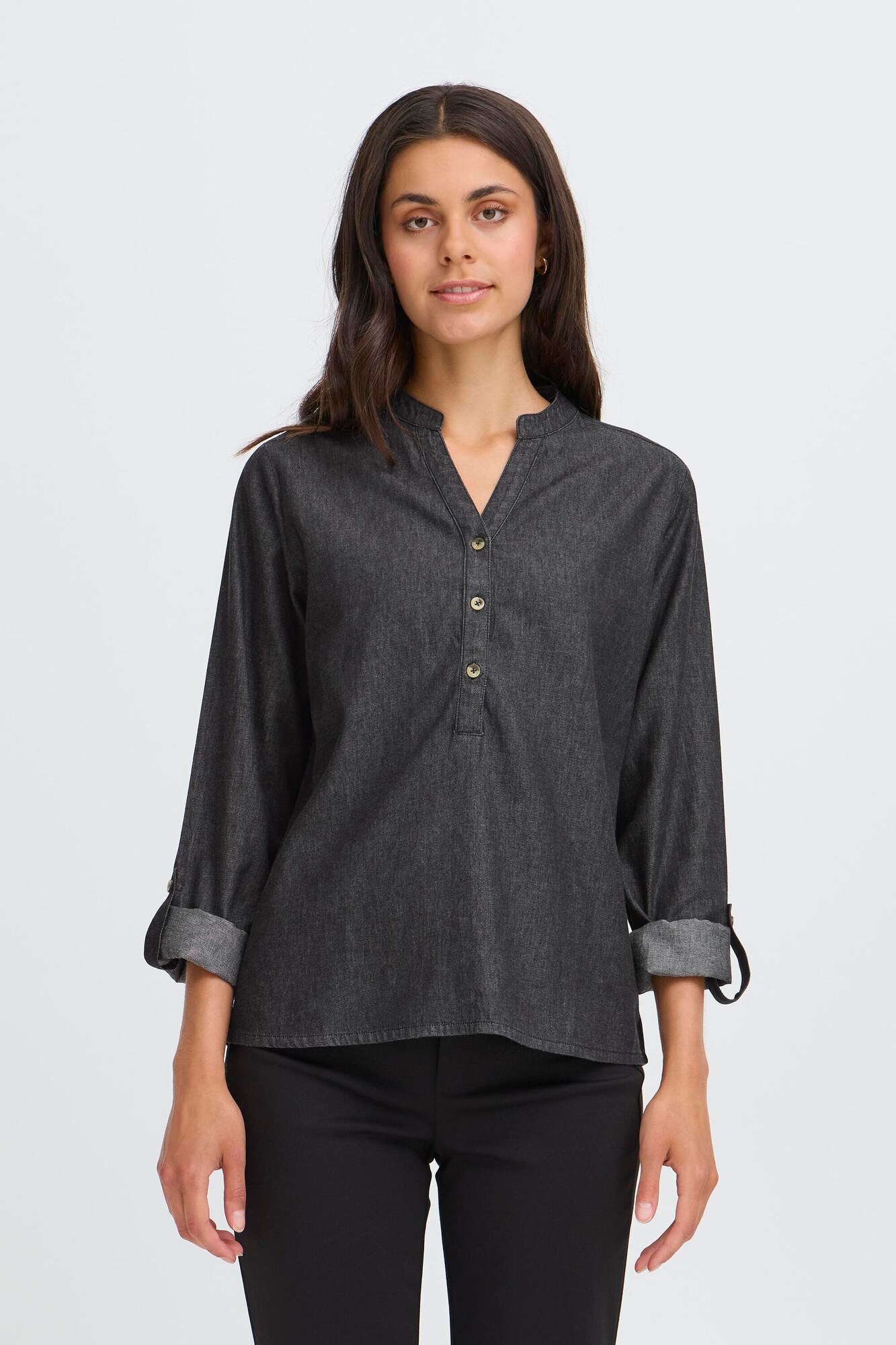 Fransa Blusa 'FRVilda'  negro denim