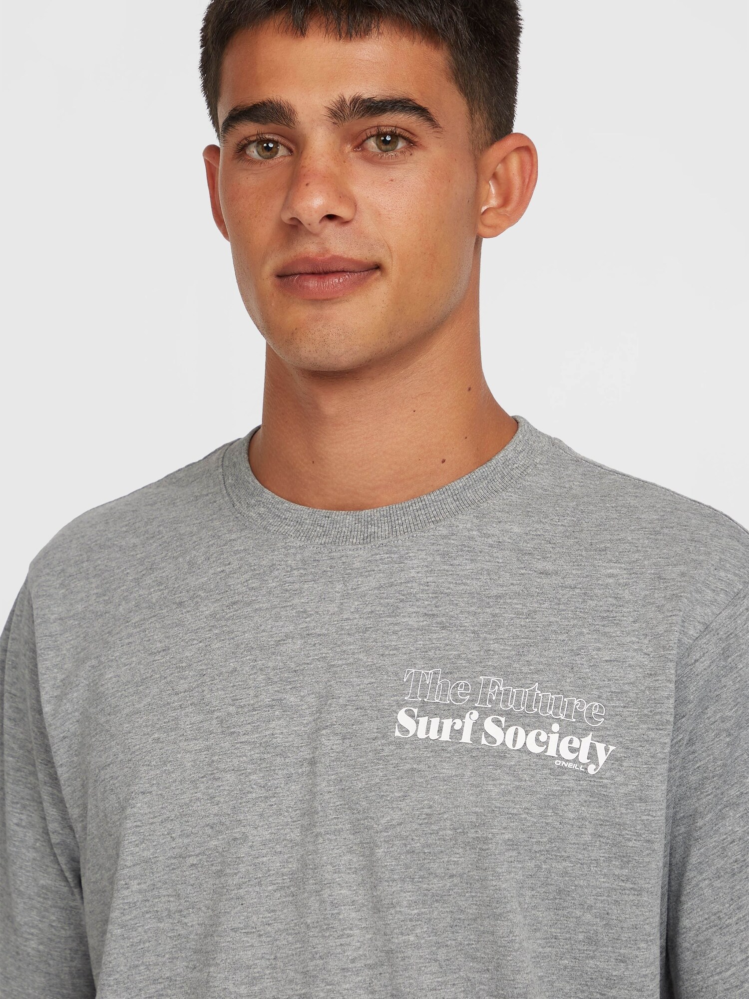 O'NEILL Tričko 'The Future Surf Society' sivá melírovaná / biela (obrázok 4)