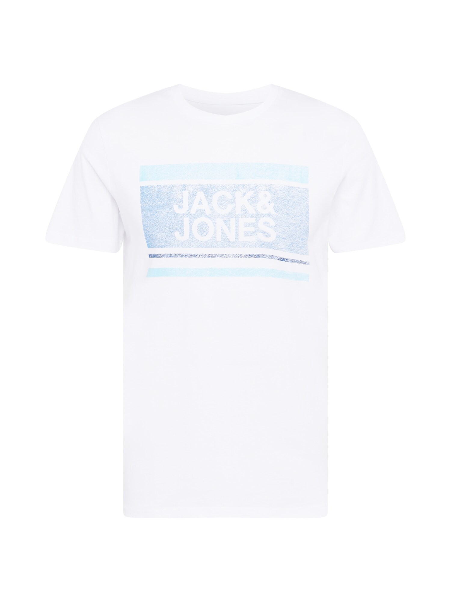 JACK & JONES T-Shirt ''''BRYAN'''' wei / blaumeliert / indigo / hellblau